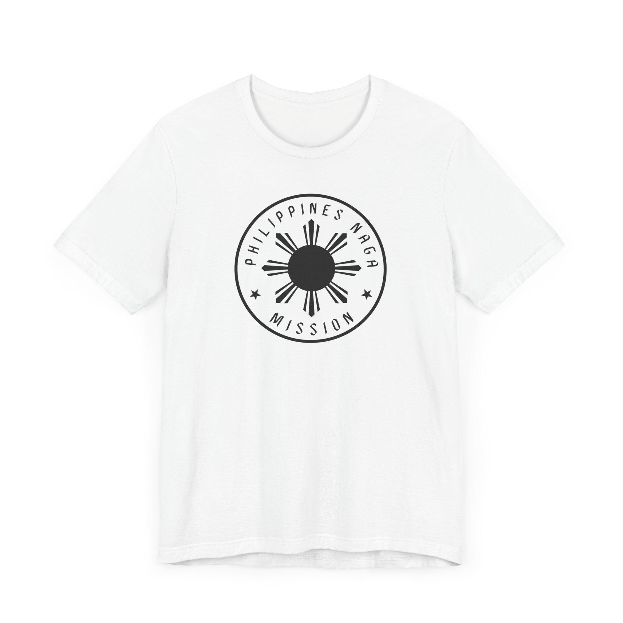 Philippines Naga Mission Monochrome Circle Logo T-Shirt - Mission Wishlist - LDS Missionary Gift Store