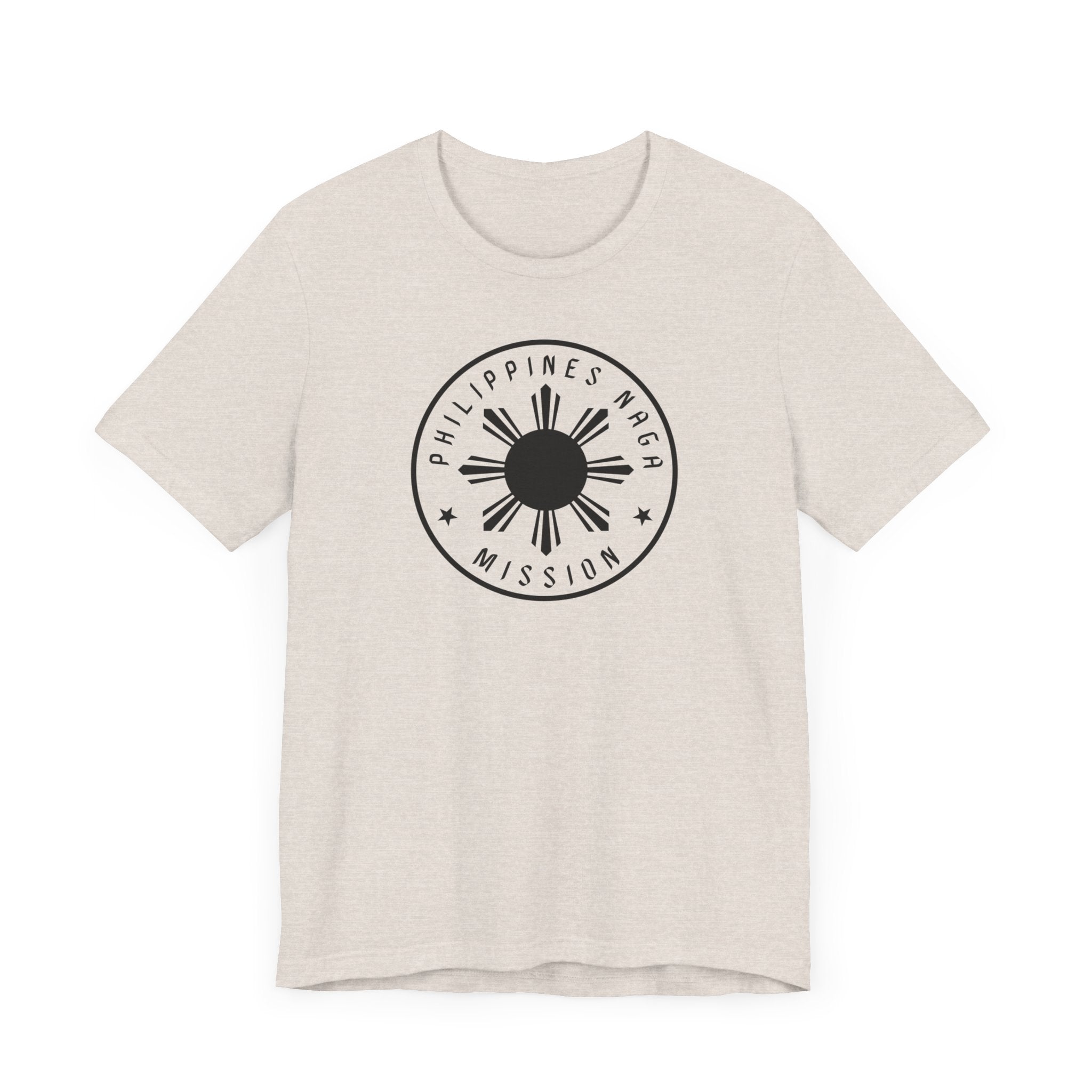 Philippines Naga Mission Monochrome Circle Logo T-Shirt - Mission Wishlist - LDS Missionary Gift Store
