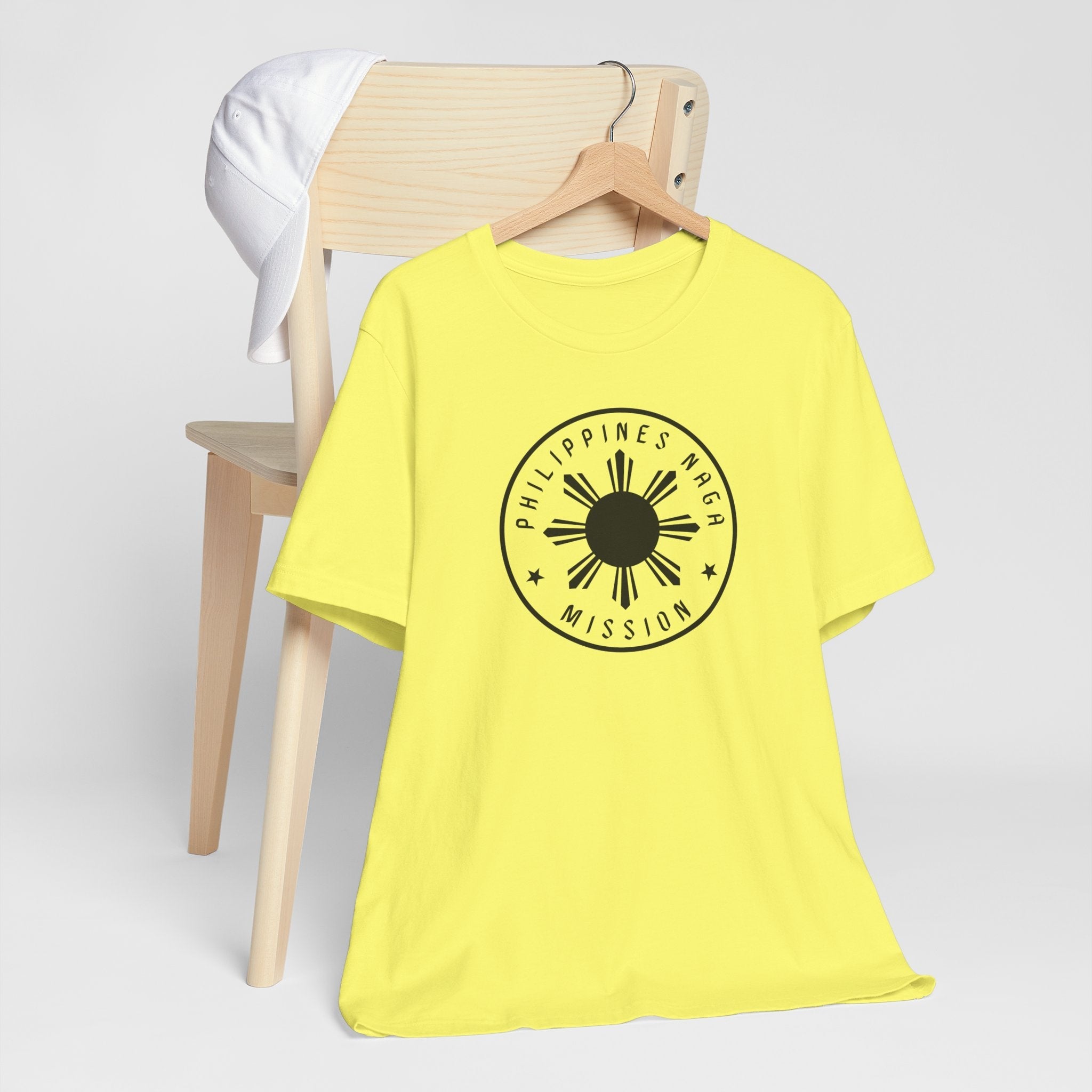 Philippines Naga Mission Monochrome Circle Logo T-Shirt - Mission Wishlist - LDS Missionary Gift Store