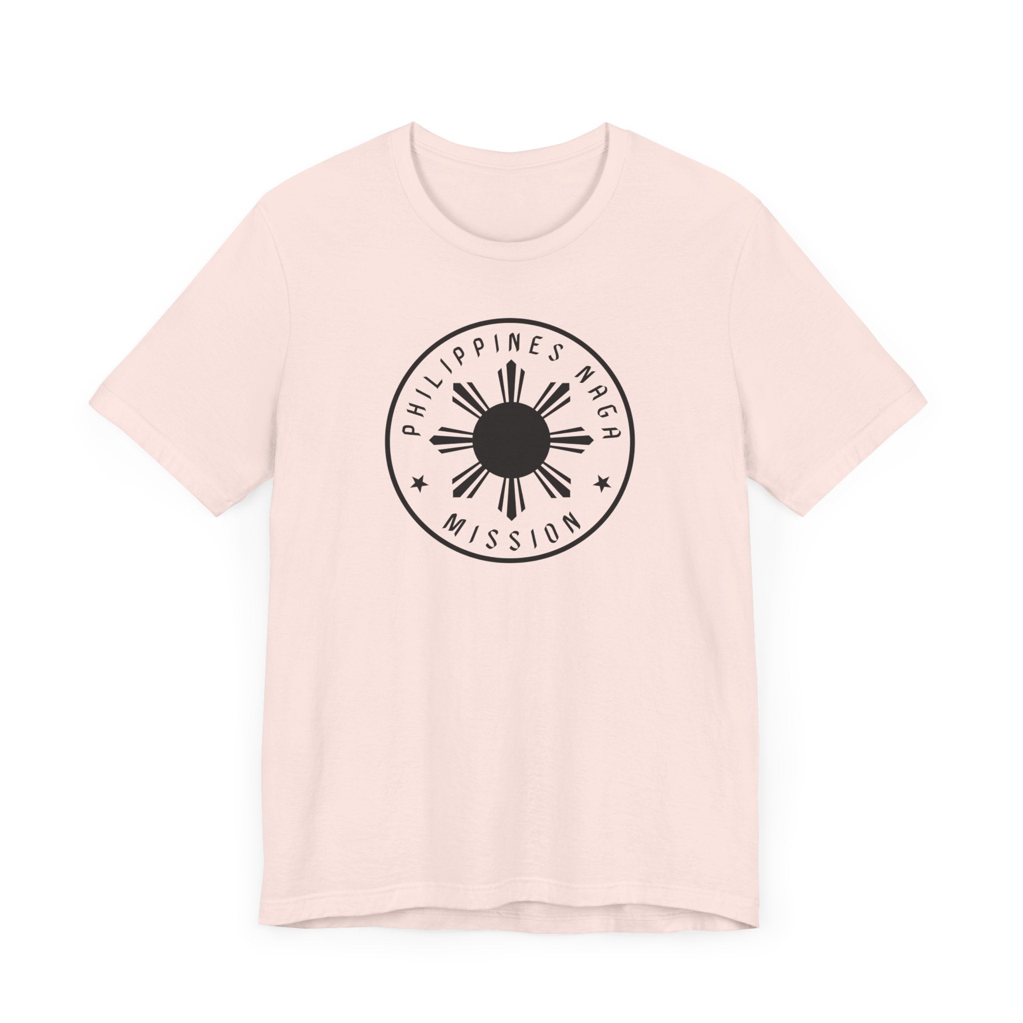 Philippines Naga Mission Monochrome Circle Logo T-Shirt - Mission Wishlist - LDS Missionary Gift Store