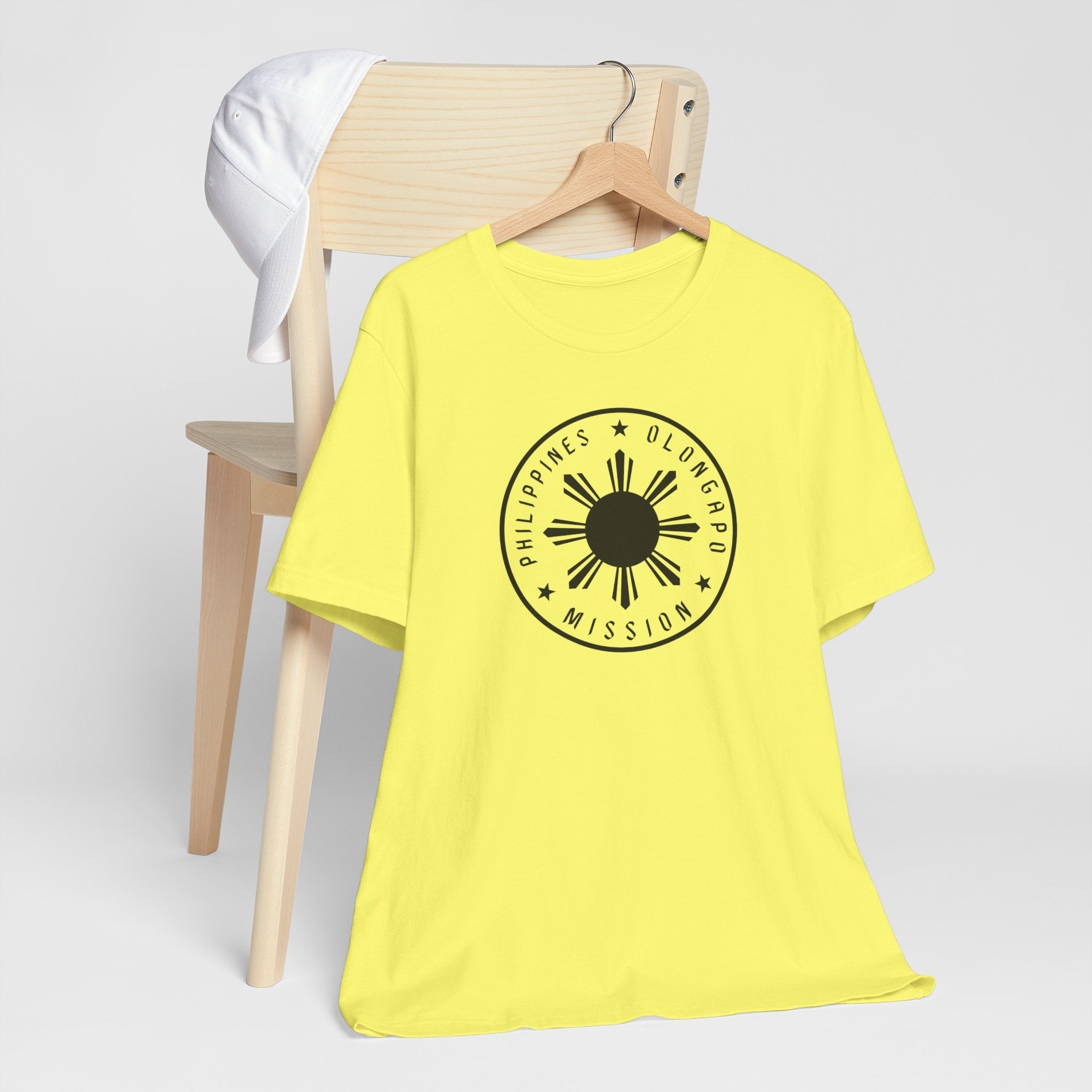 Philippines Olongapo Mission Monochrome Circle Logo T-Shirt - Mission Wishlist - LDS Missionary Gift Store