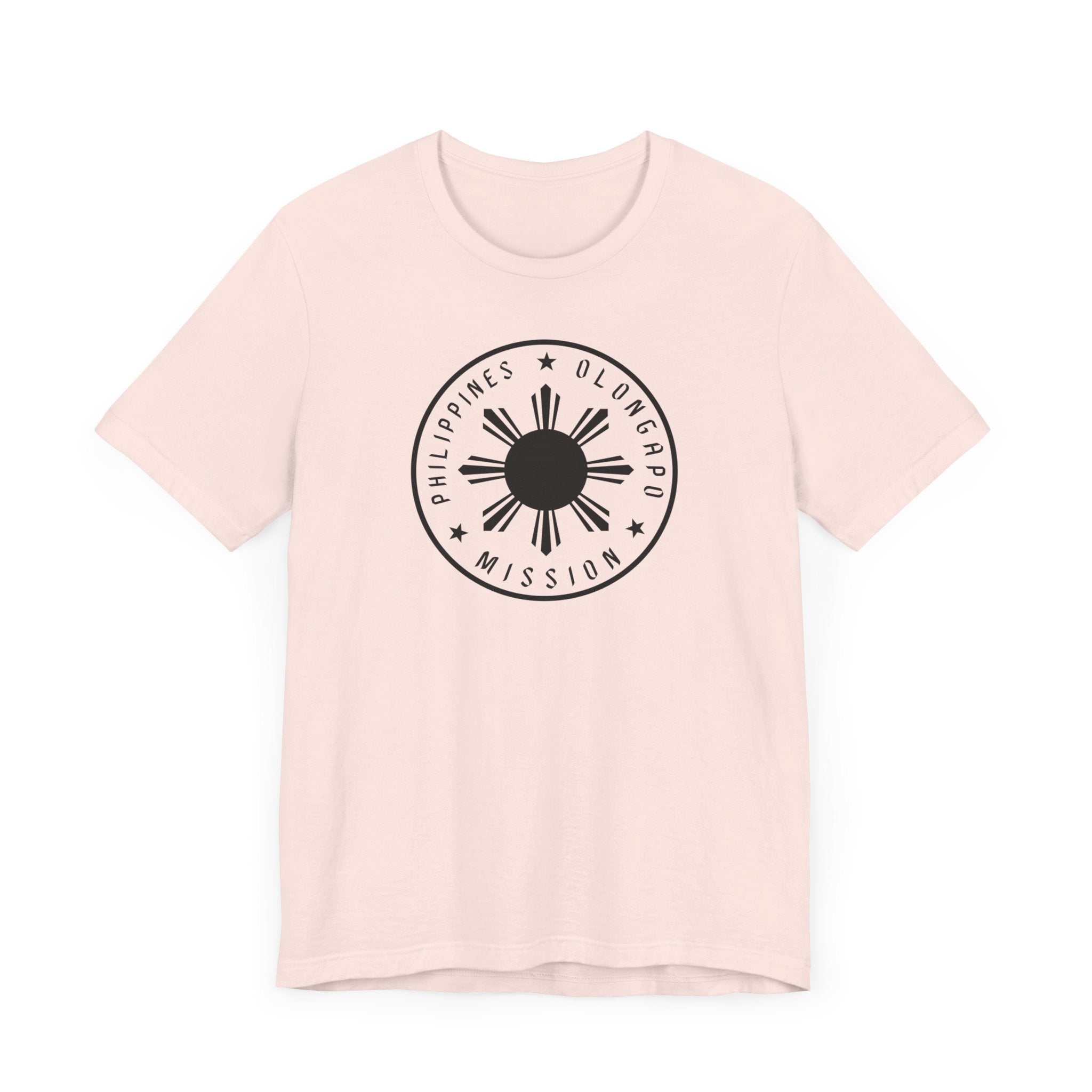 Philippines Olongapo Mission Monochrome Circle Logo T-Shirt - Mission Wishlist - LDS Missionary Gift Store