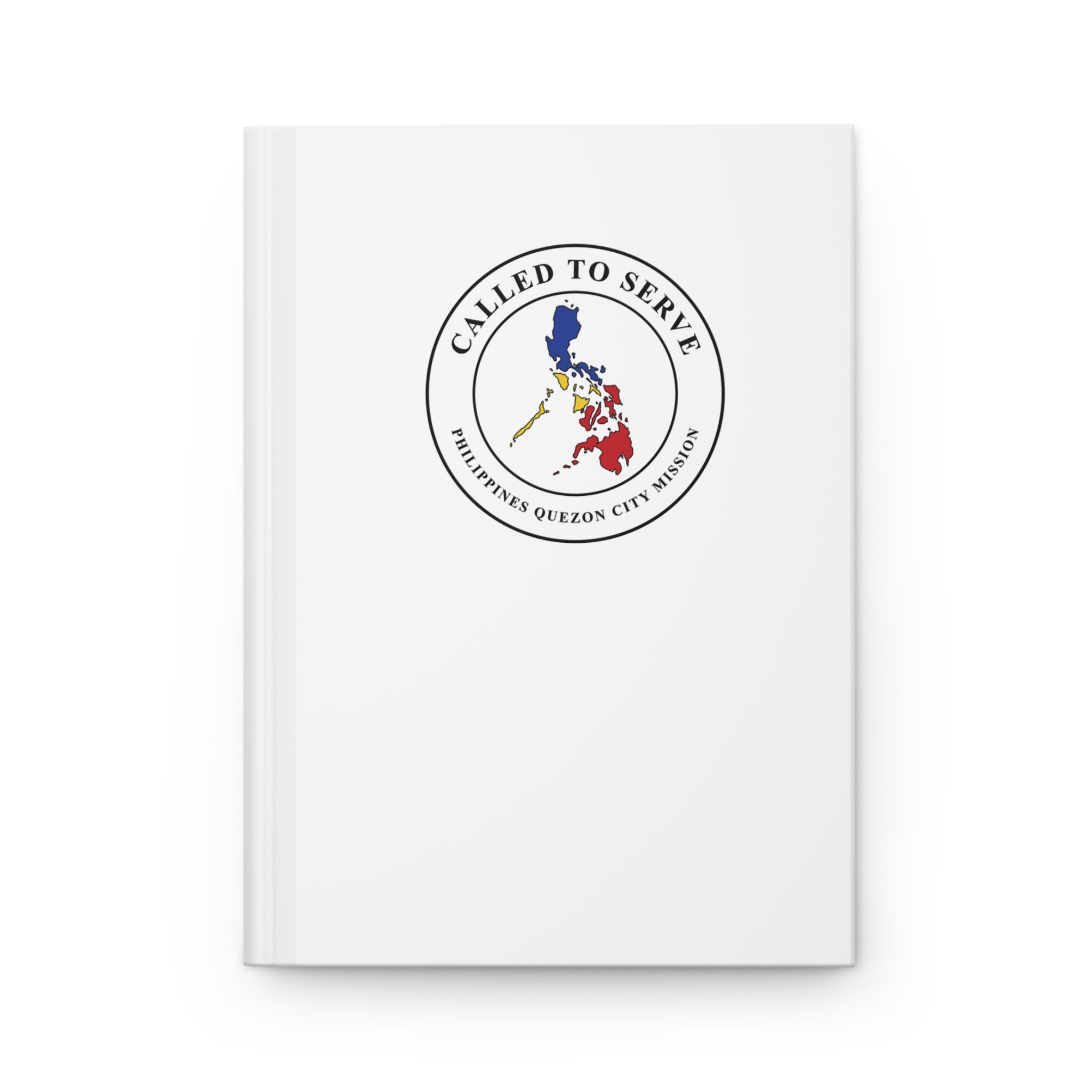 Philippines Quezon City Mission Flag Map Called to Serve White Hardcover Journal Matte - Mission Wishlist - LDS Missionary Gift Store
