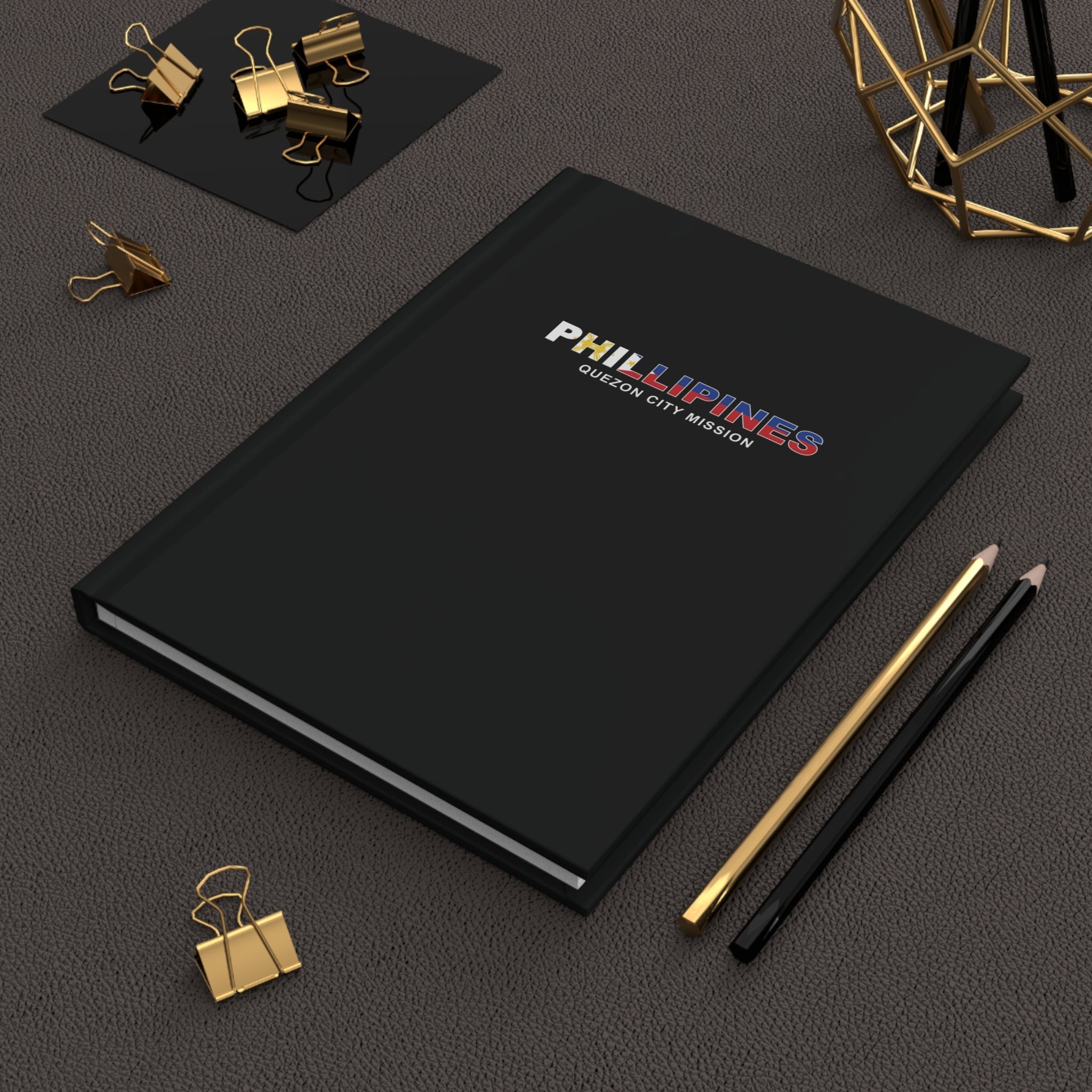 Philippines Quezon City Mission Flag Title Hardcover Journal Matte - Mission Wishlist - LDS Missionary Gift Store