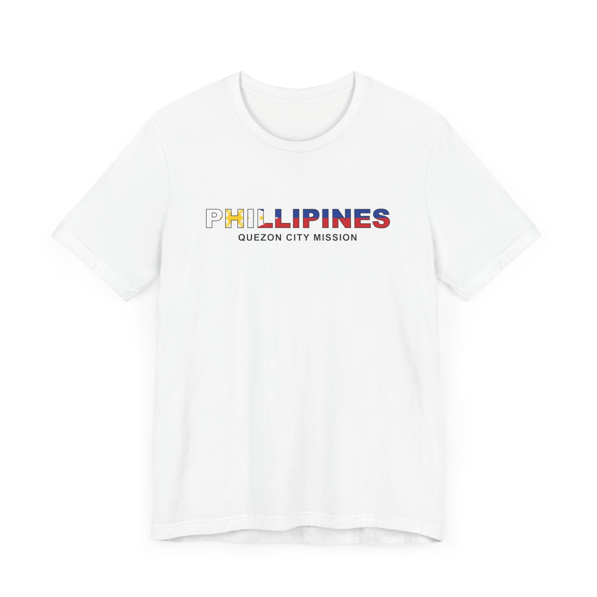 Philippines Quezon City Mission Flag Title T-shirt - Mission Wishlist - LDS Missionary Gift Store
