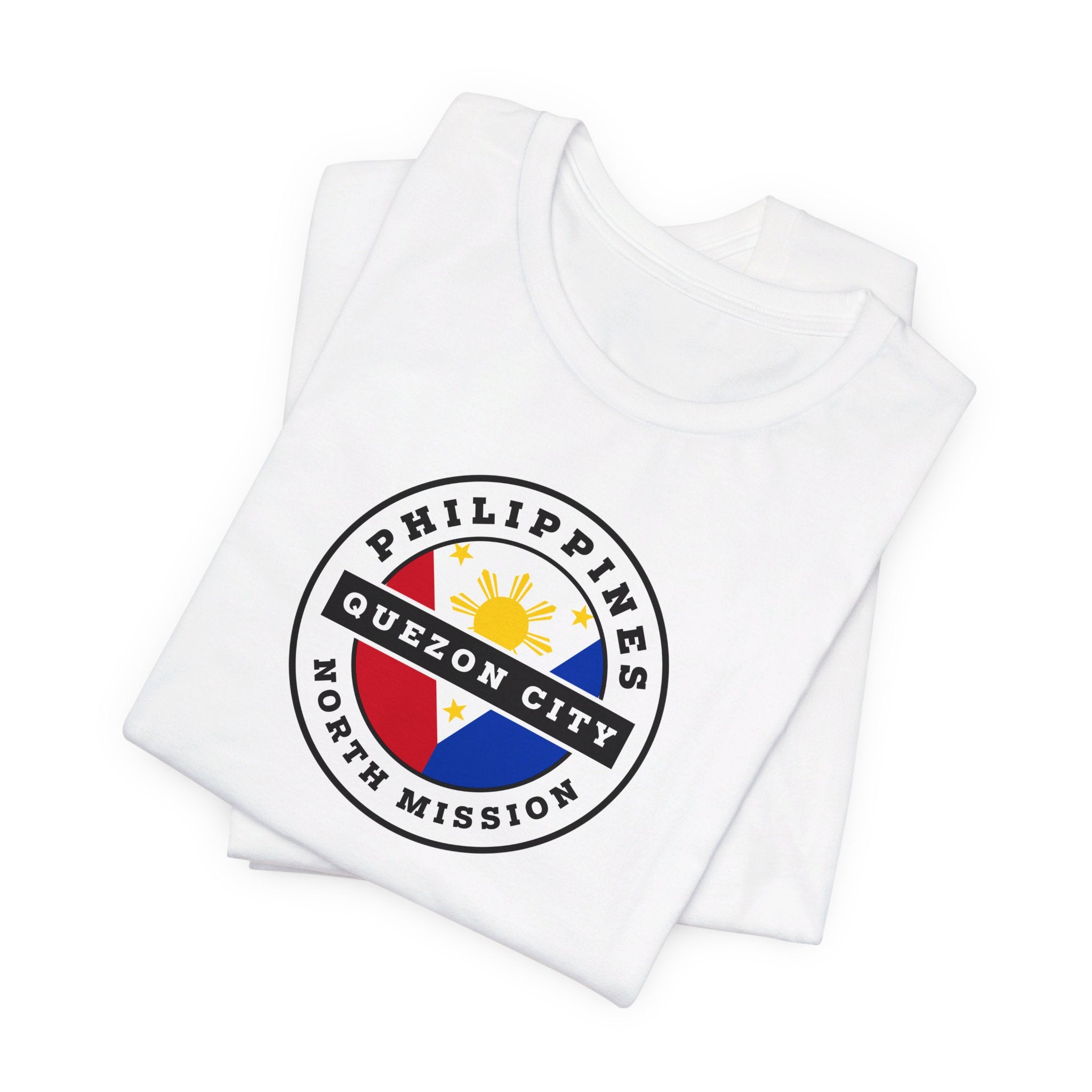 Philippines Quezon City North Mission Circular Flag T-shirt - Mission Wishlist - LDS Missionary Gift Store