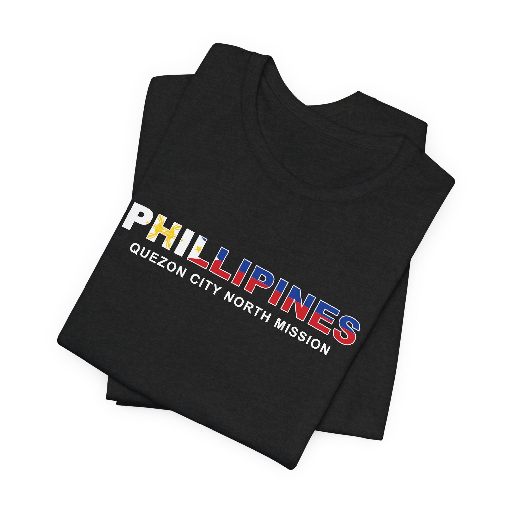 Philippines Quezon City North Mission Flag Title T-shirt - Mission Wishlist - LDS Missionary Gift Store