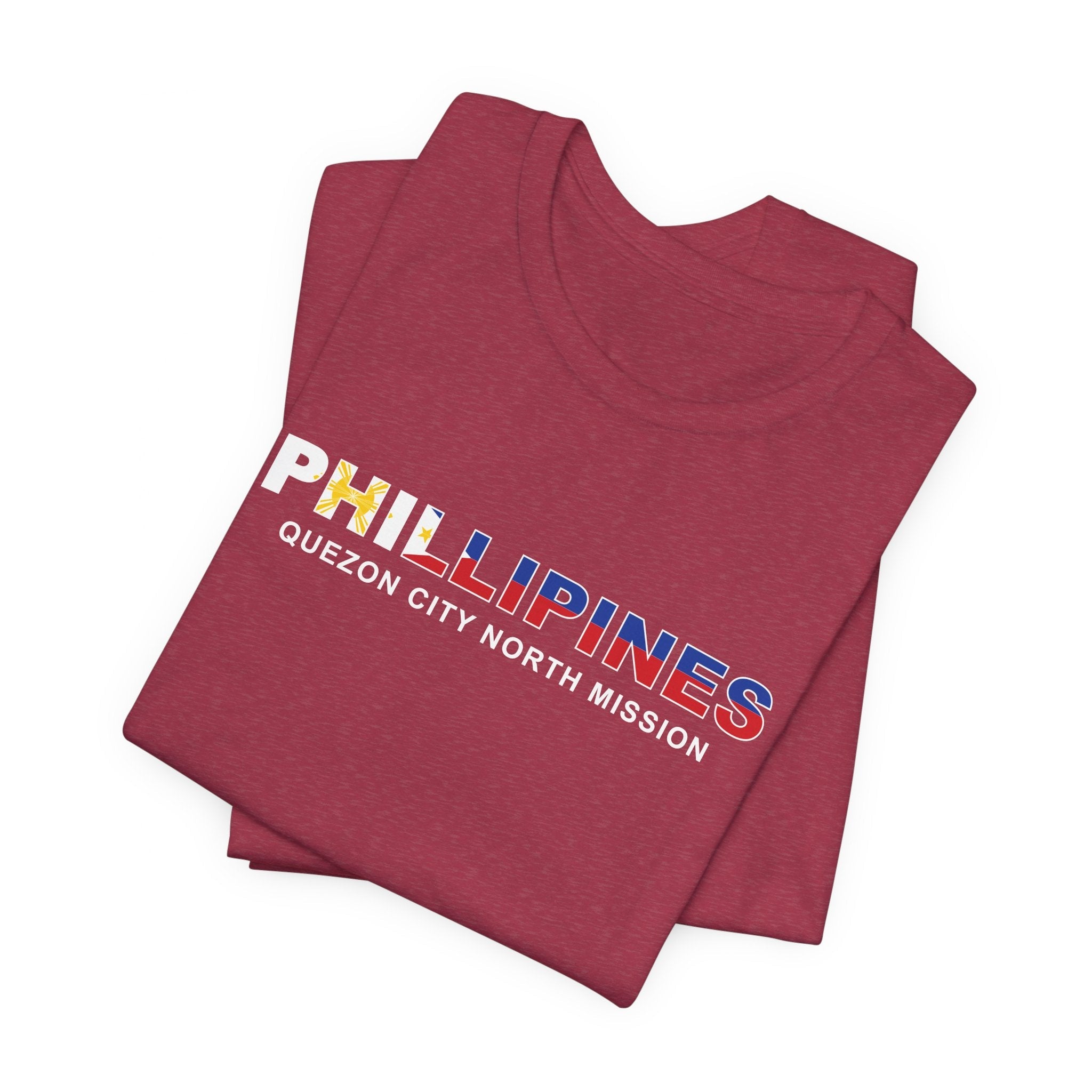 Philippines Quezon City North Mission Flag Title T-shirt - Mission Wishlist - LDS Missionary Gift Store