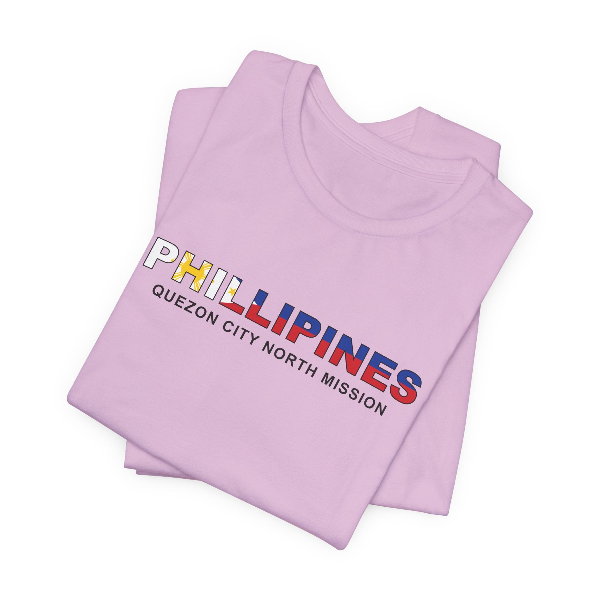 Philippines Quezon City North Mission Flag Title T-shirt - Mission Wishlist - LDS Missionary Gift Store
