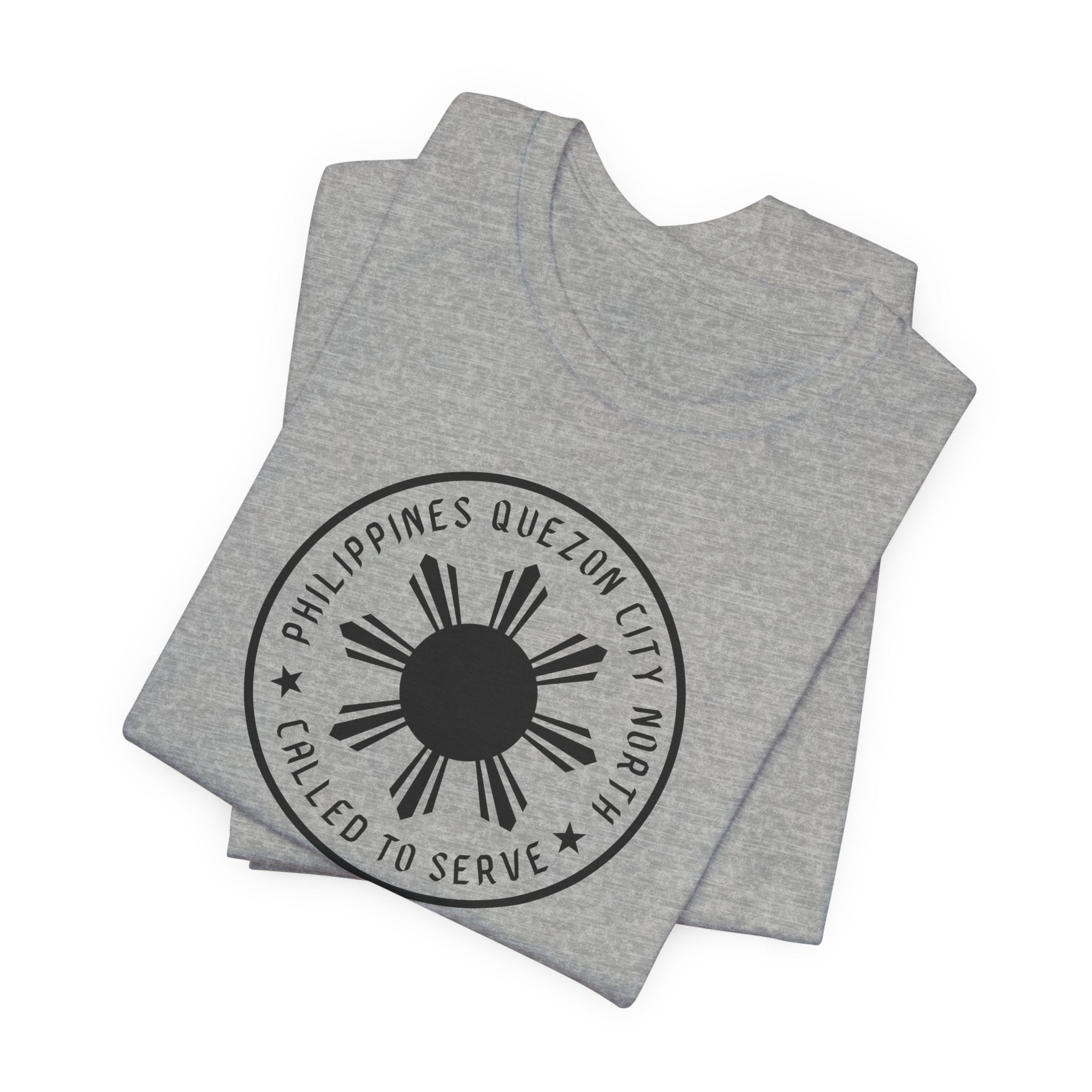 Philippines Quezon City North Mission Monochrome Circle Logo T-Shirt - Mission Wishlist - LDS Missionary Gift Store