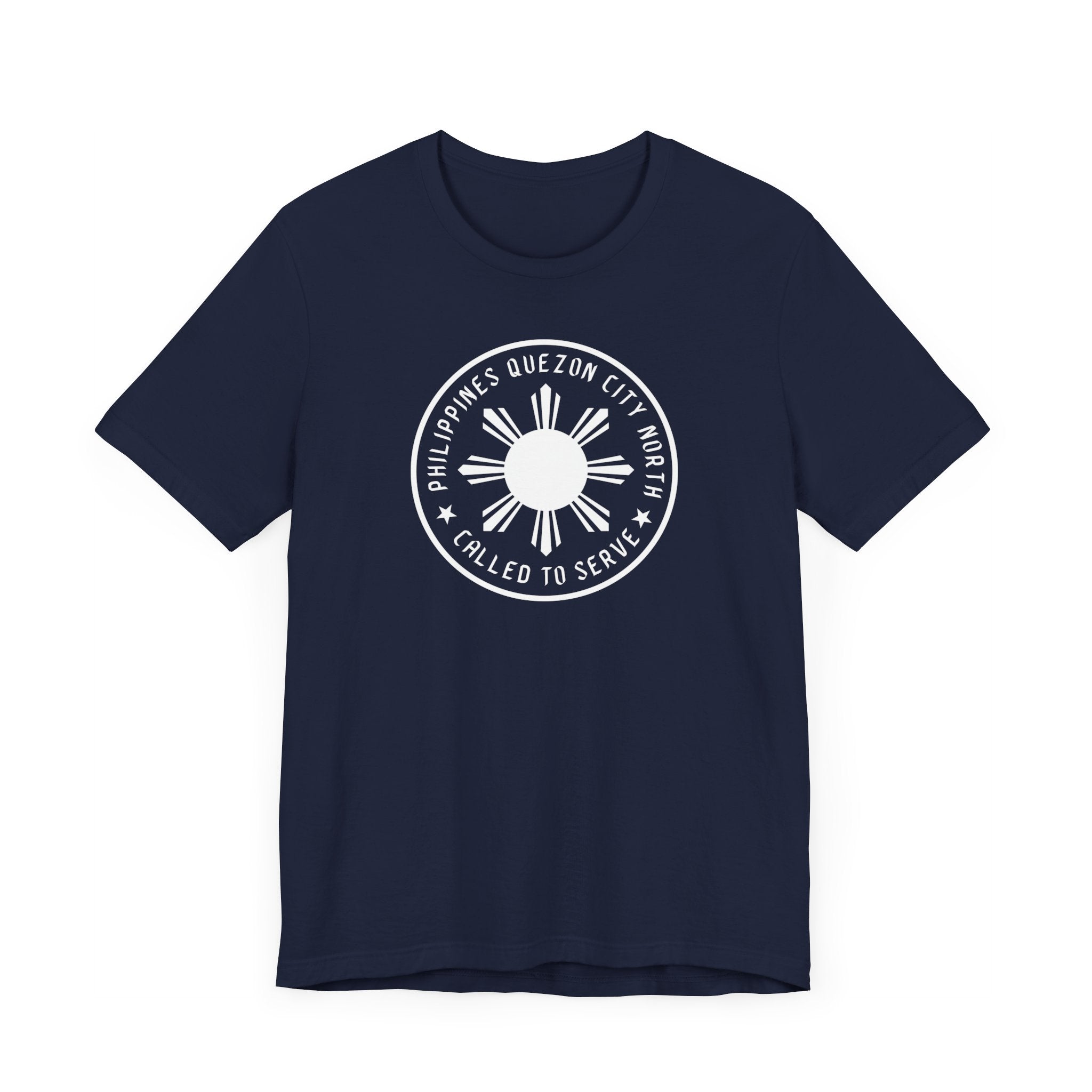 Philippines Quezon City North Mission Monochrome Circle Logo T-Shirt - Mission Wishlist - LDS Missionary Gift Store