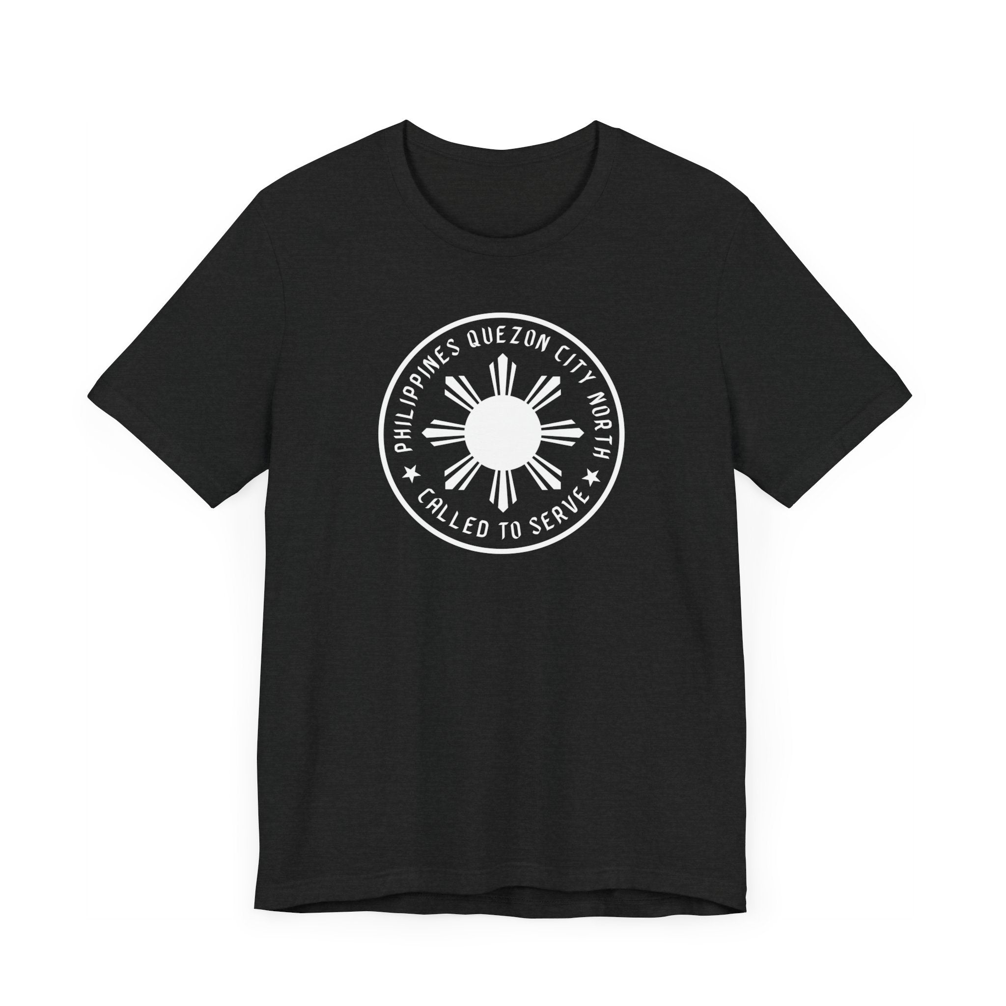 Philippines Quezon City North Mission Monochrome Circle Logo T-Shirt - Mission Wishlist - LDS Missionary Gift Store