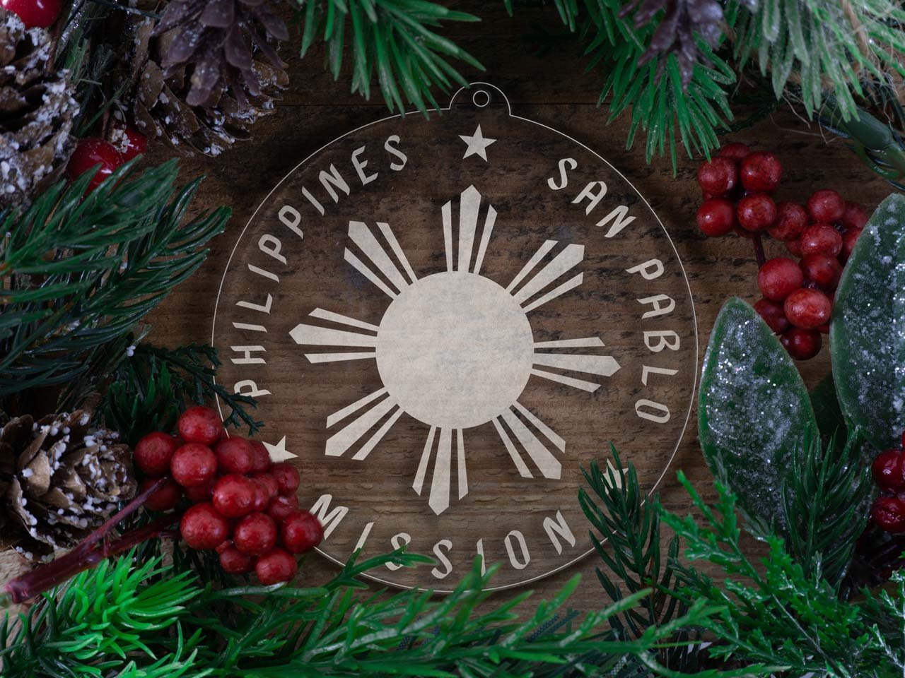 Philippines San Pablo Mission Christmas Ornament - Latter-Day Saint LDS Missionary Gift - Book of Mormon