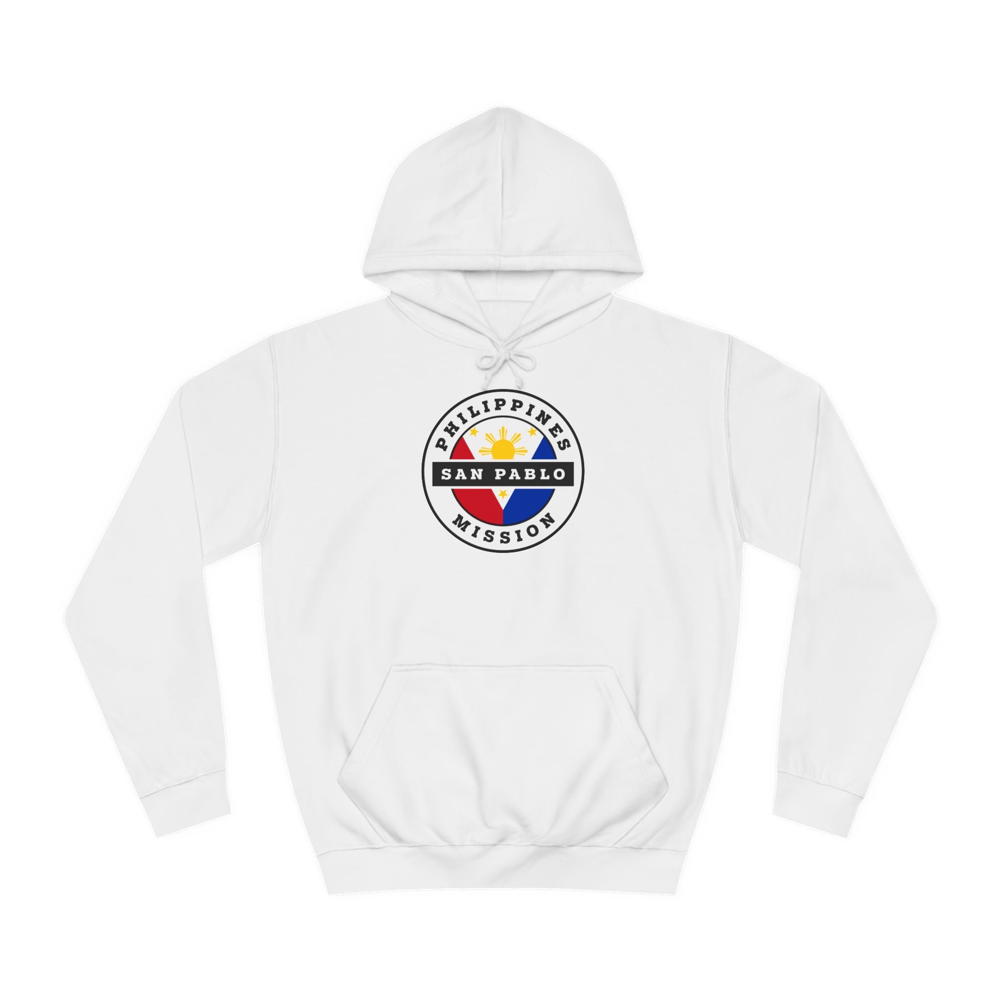 Philippines San Pablo Mission Flag Logo (White Border) College Hoodie - Mission Wishlist - LDS Missionary Gift Store