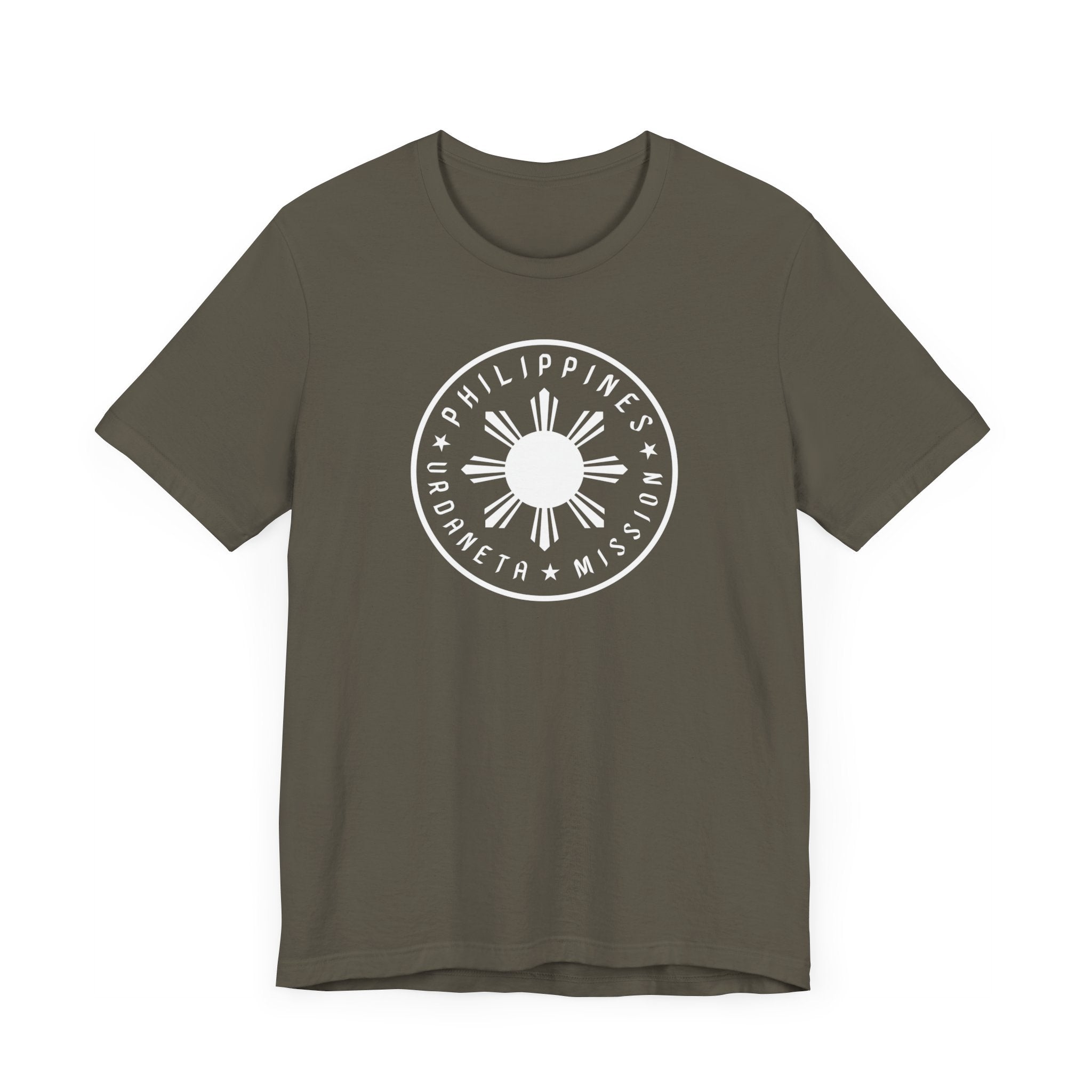 Philippines Urdaneta Mission Monochrome Circle Logo T-Shirt - Mission Wishlist - LDS Missionary Gift Store