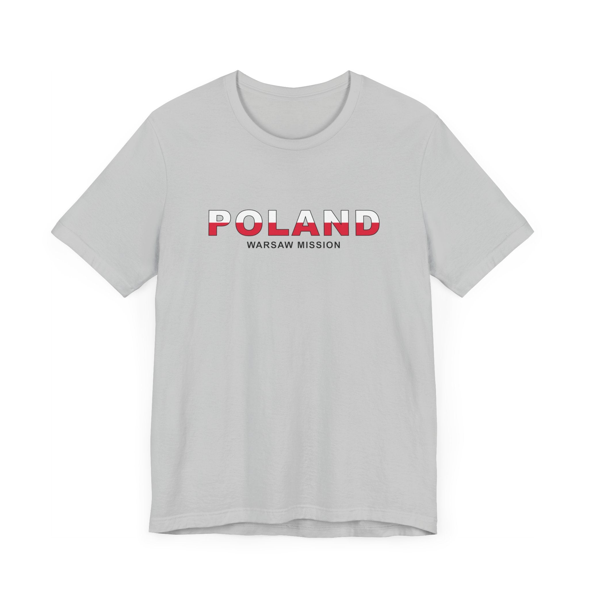 Poland Warsaw Mission Flag Title T-shirt - Mission Wishlist - LDS Missionary Gift Store