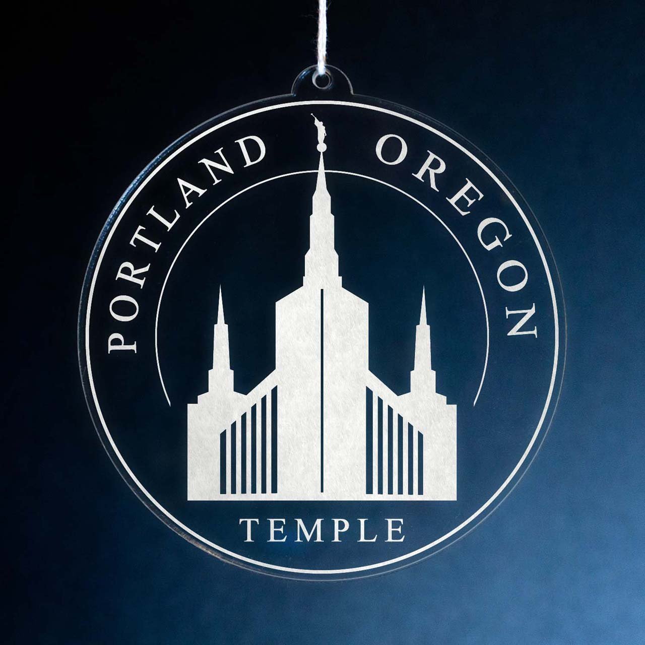 Portland Oregon Temple Christmas Ornament - Latter-Day Saint LDS Missionary Gift - Book of Mormon