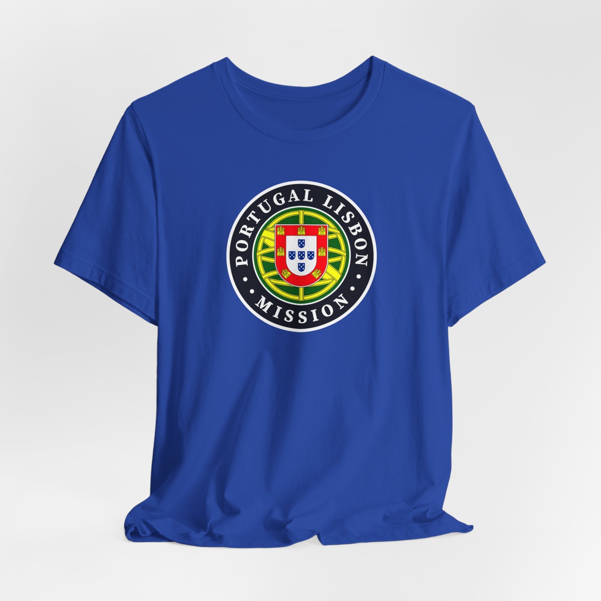 Portugal Lisbon Mission Flag Logo (Black Border) T-shirt - Latter-Day Saint LDS Missionary Gift - Book of Mormon