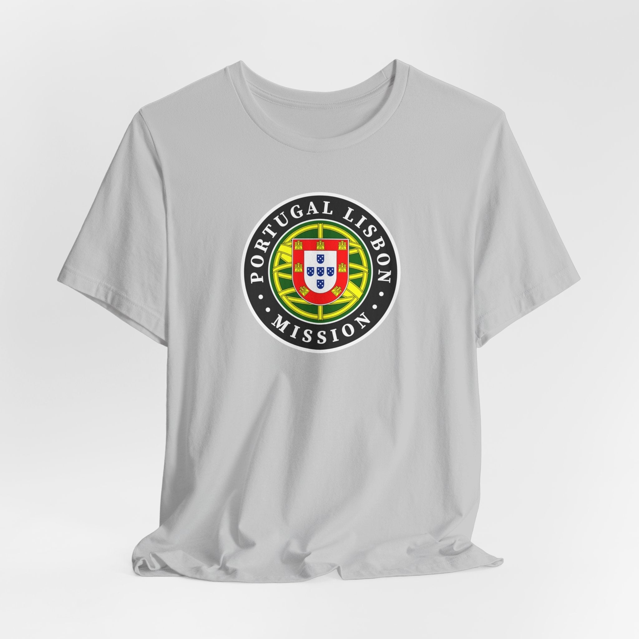 Portugal Lisbon Mission Flag Logo (Black Border) T-shirt - Latter-Day Saint LDS Missionary Gift - Book of Mormon