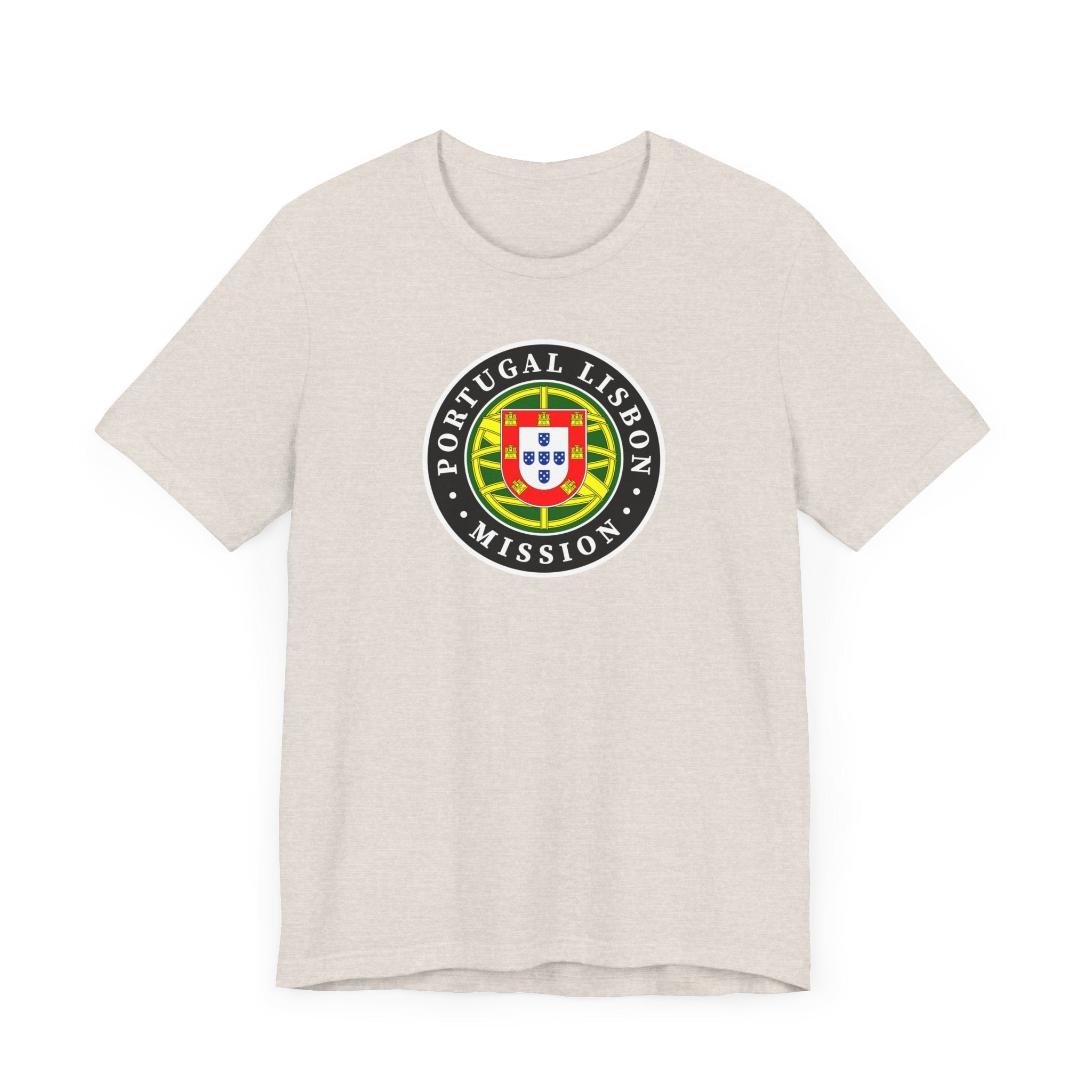 Portugal Lisbon Mission Flag Logo (Black Border) T-shirt - Latter-Day Saint LDS Missionary Gift - Book of Mormon