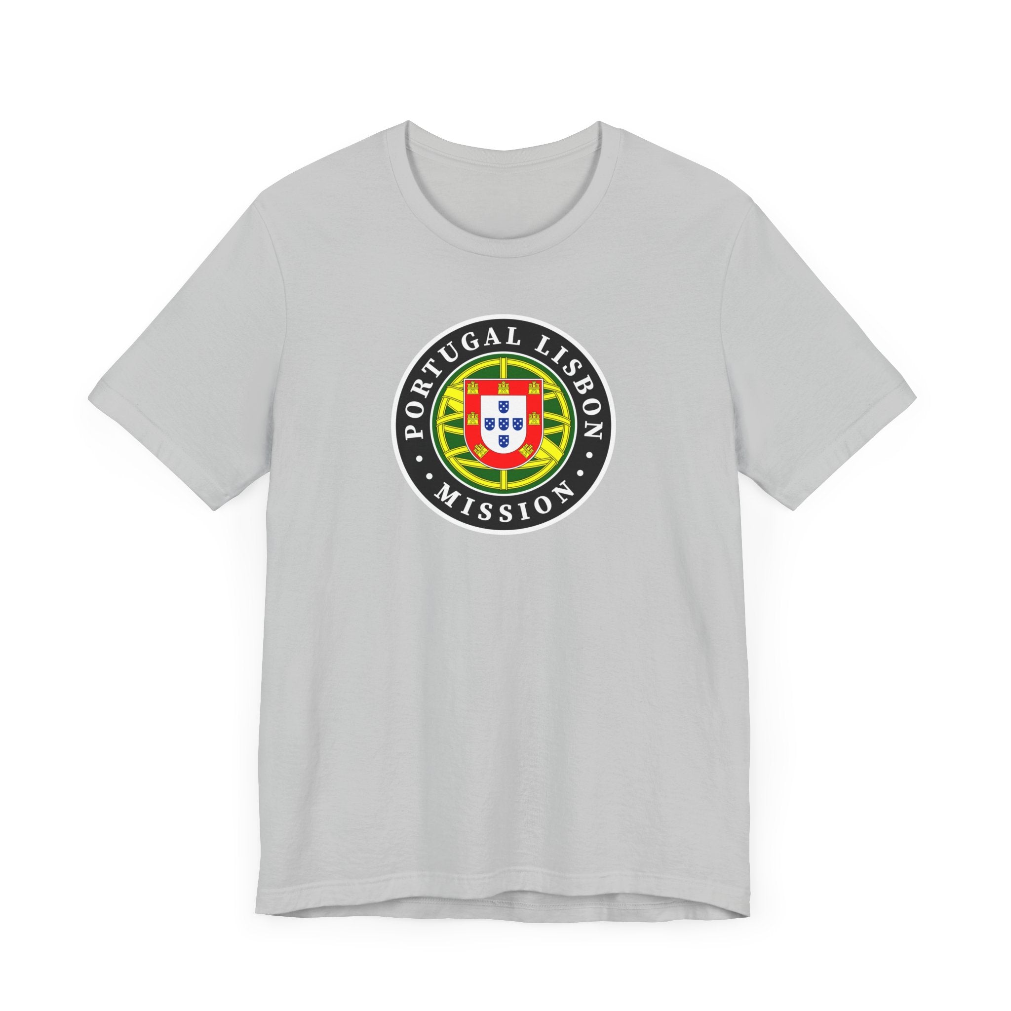 Portugal Lisbon Mission Flag Logo (Black Border) T-shirt - Latter-Day Saint LDS Missionary Gift - Book of Mormon