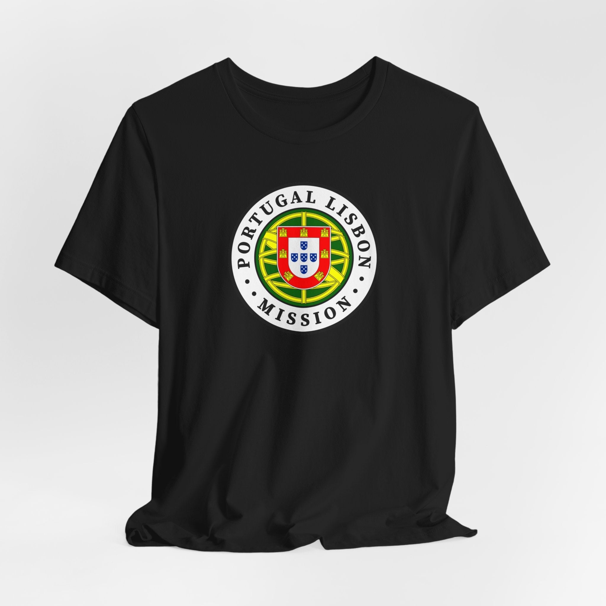 Portugal Lisbon Mission Flag Logo (White Border) T-shirt - Latter-Day Saint LDS Missionary Gift - Book of Mormon