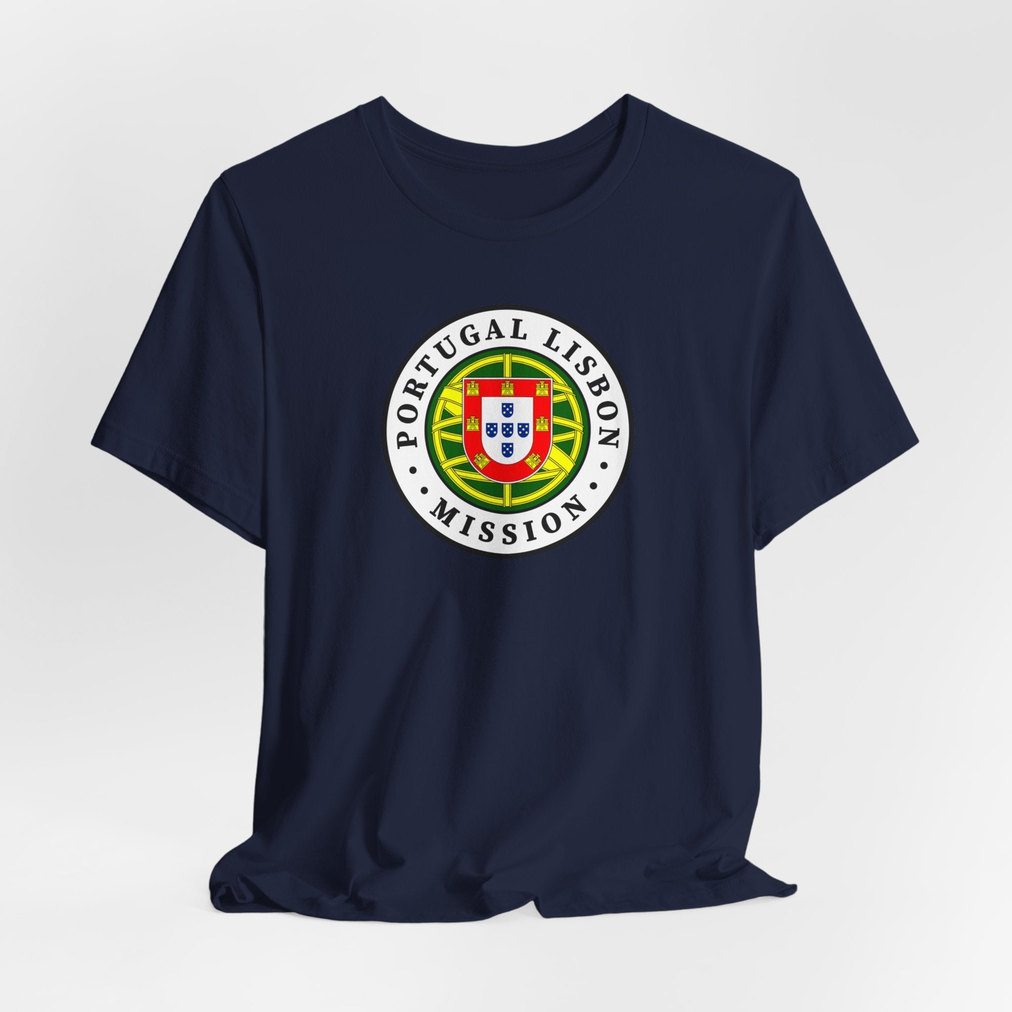 Portugal Lisbon Mission Flag Logo (White Border) T-shirt - Latter-Day Saint LDS Missionary Gift - Book of Mormon