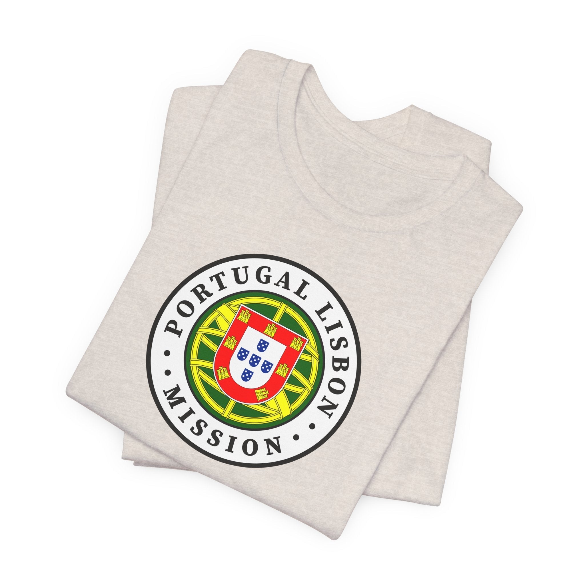 Portugal Lisbon Mission Flag Logo (White Border) T-shirt - Latter-Day Saint LDS Missionary Gift - Book of Mormon
