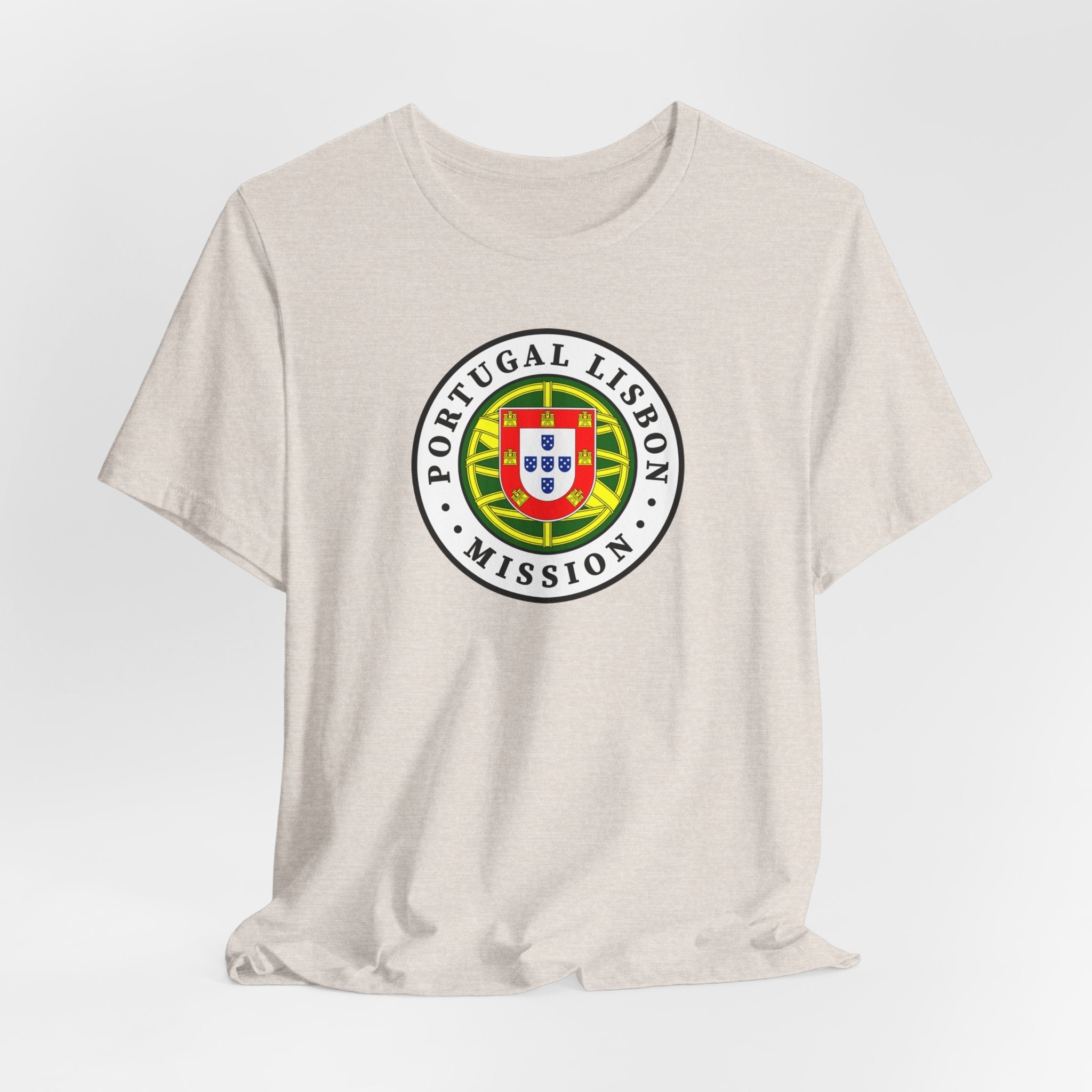Portugal Lisbon Mission Flag Logo (White Border) T-shirt - Latter-Day Saint LDS Missionary Gift - Book of Mormon