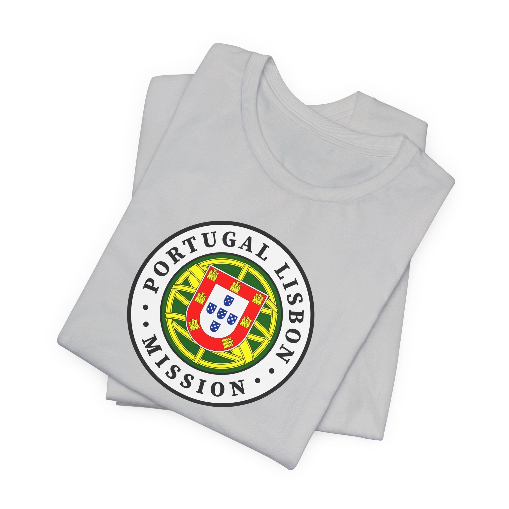 Portugal Lisbon Mission Flag Logo (White Border) T-shirt - Latter-Day Saint LDS Missionary Gift - Book of Mormon