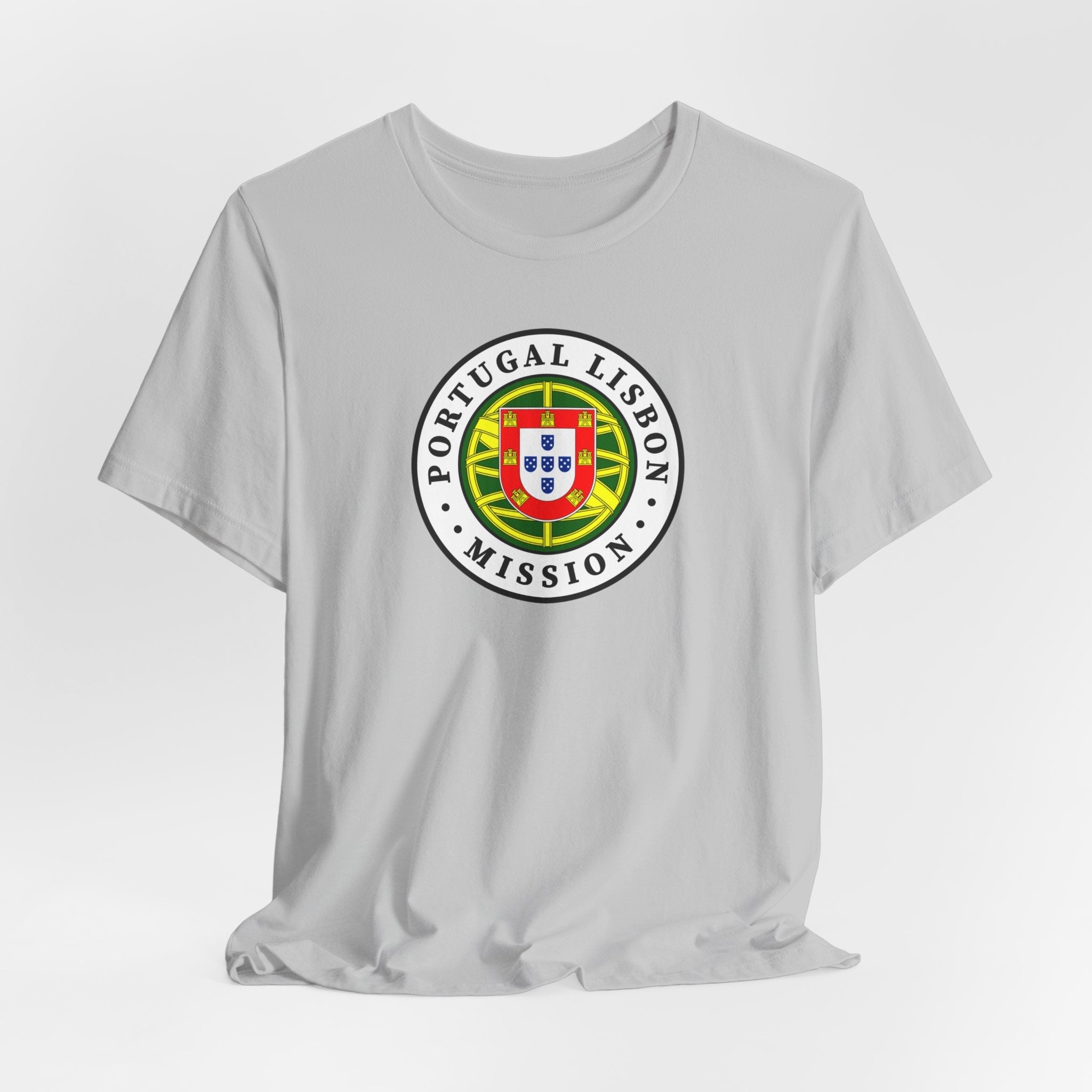 Portugal Lisbon Mission Flag Logo (White Border) T-shirt - Latter-Day Saint LDS Missionary Gift - Book of Mormon