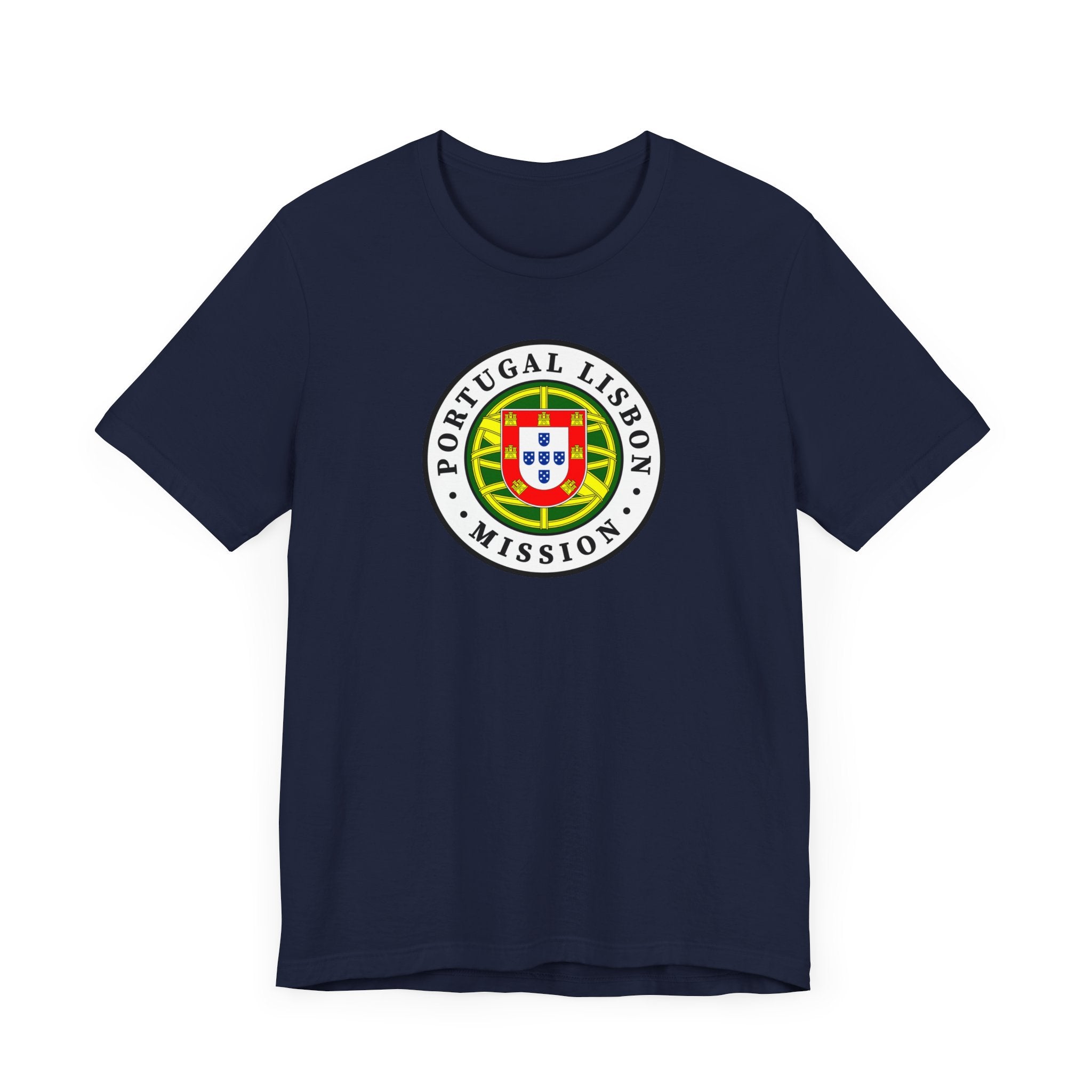 Portugal Lisbon Mission Flag Logo (White Border) T-shirt - Latter-Day Saint LDS Missionary Gift - Book of Mormon