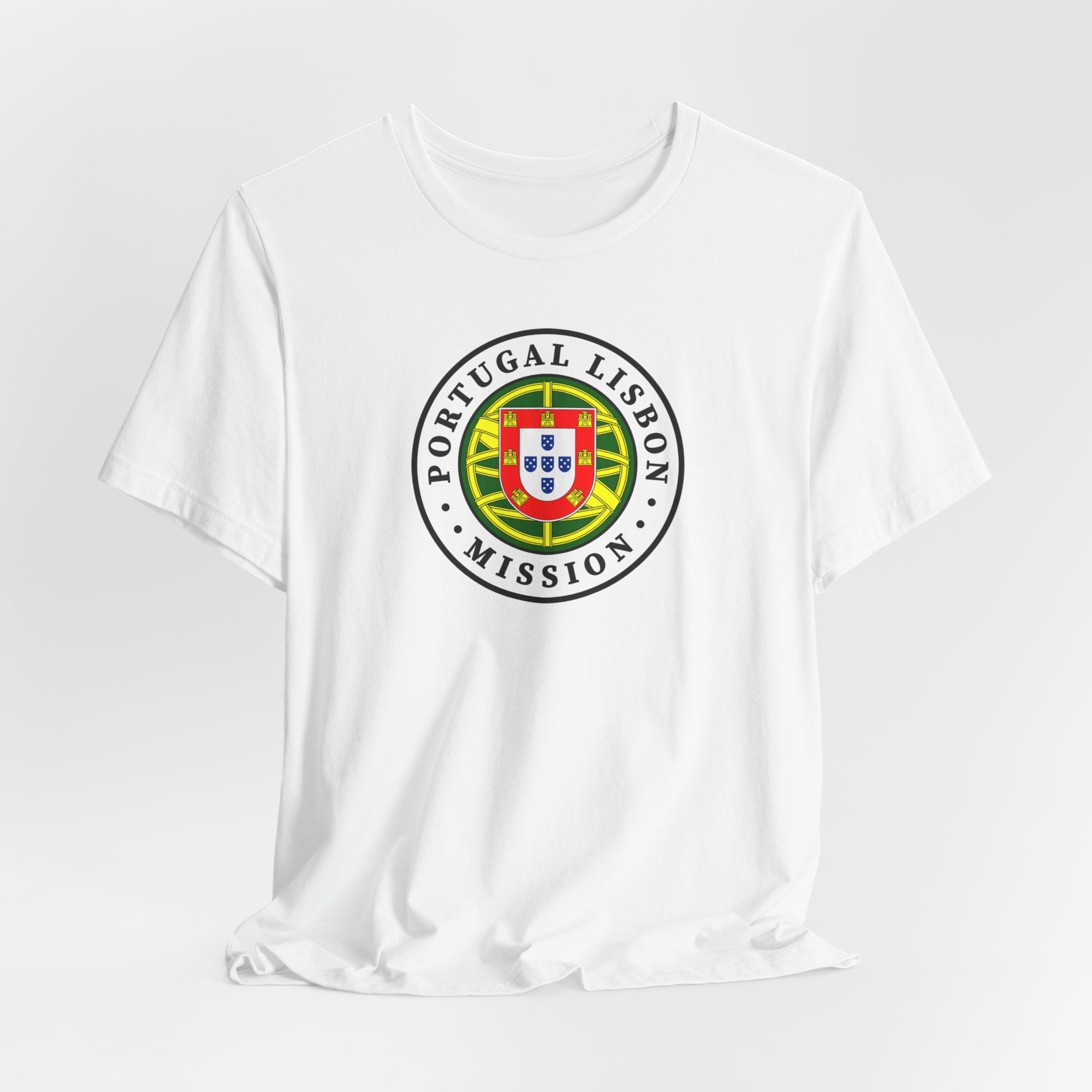 Portugal Lisbon Mission Flag Logo (White Border) T-shirt - Latter-Day Saint LDS Missionary Gift - Book of Mormon