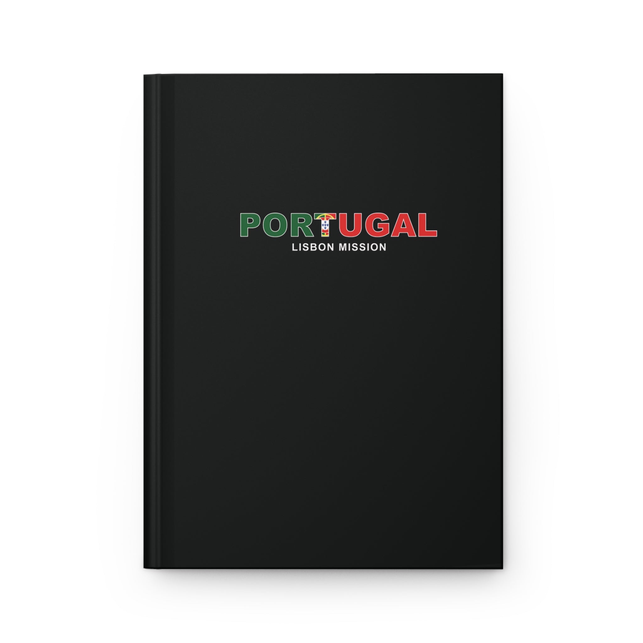 Portugal Lisbon Mission Flag Title Black Hardcover Journal Matte - Mission Wishlist - LDS Missionary Gift Store