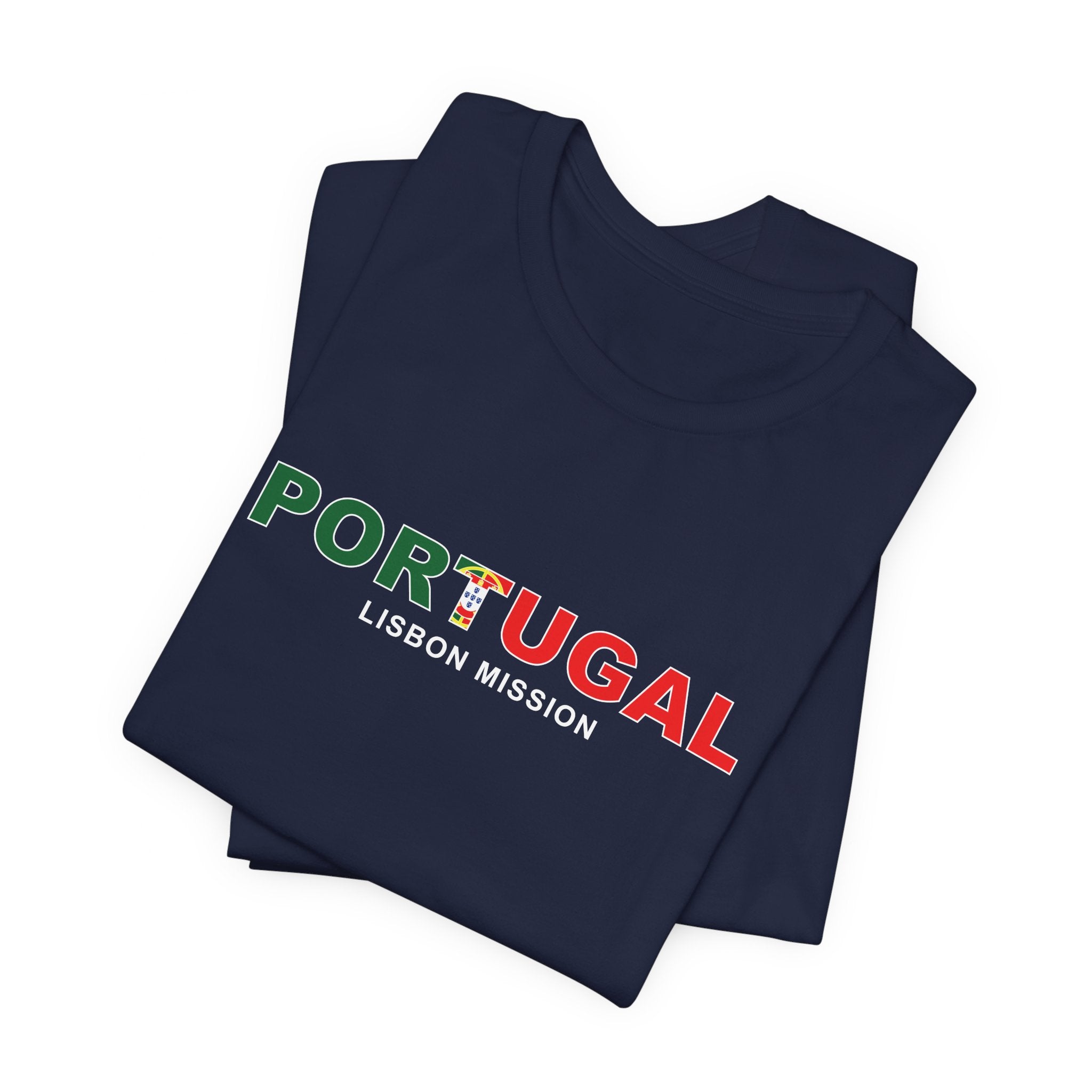 Portugal Lisbon Mission Flag Title T-shirt - Mission Wishlist - LDS Missionary Gift Store