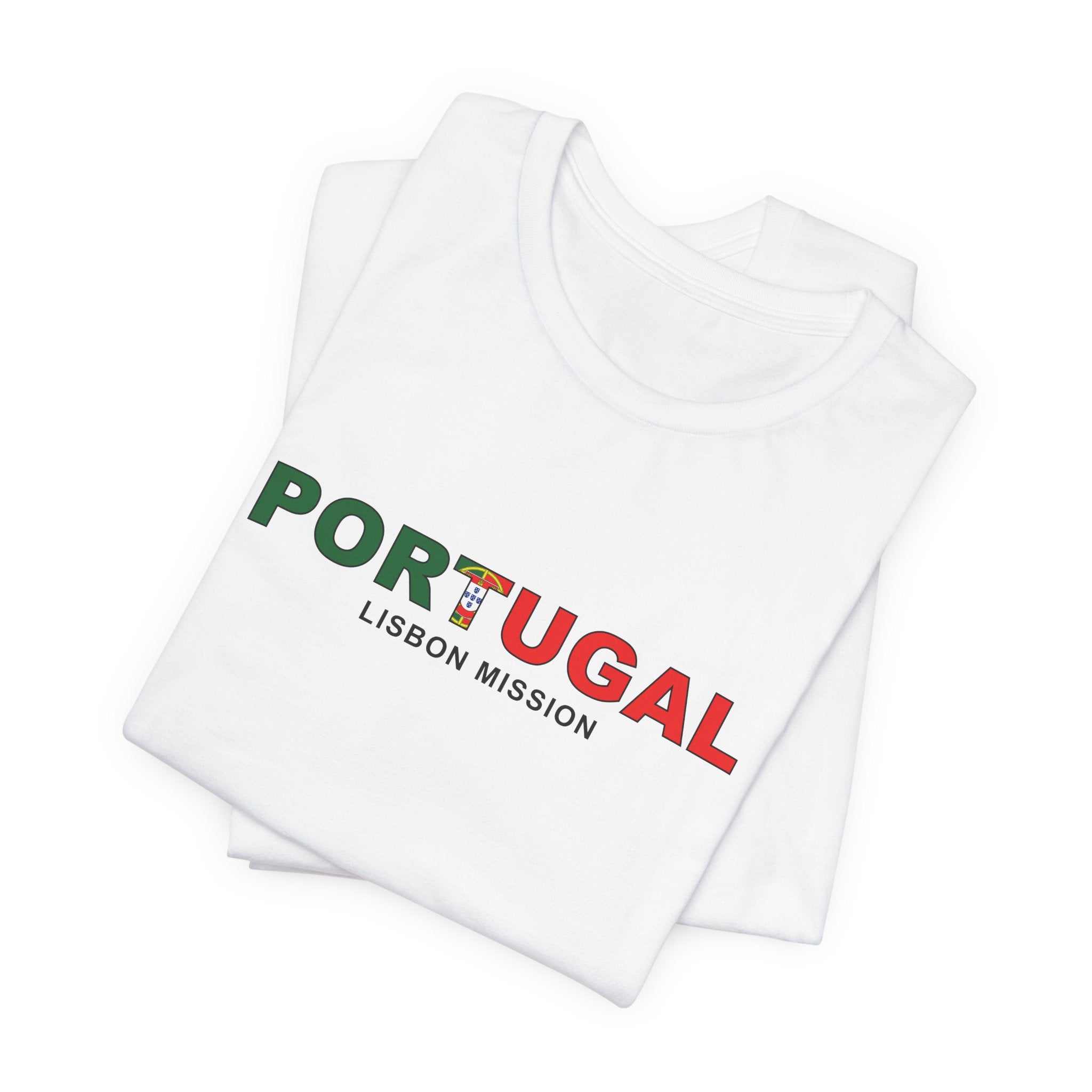 Portugal Lisbon Mission Flag Title T-shirt - Mission Wishlist - LDS Missionary Gift Store