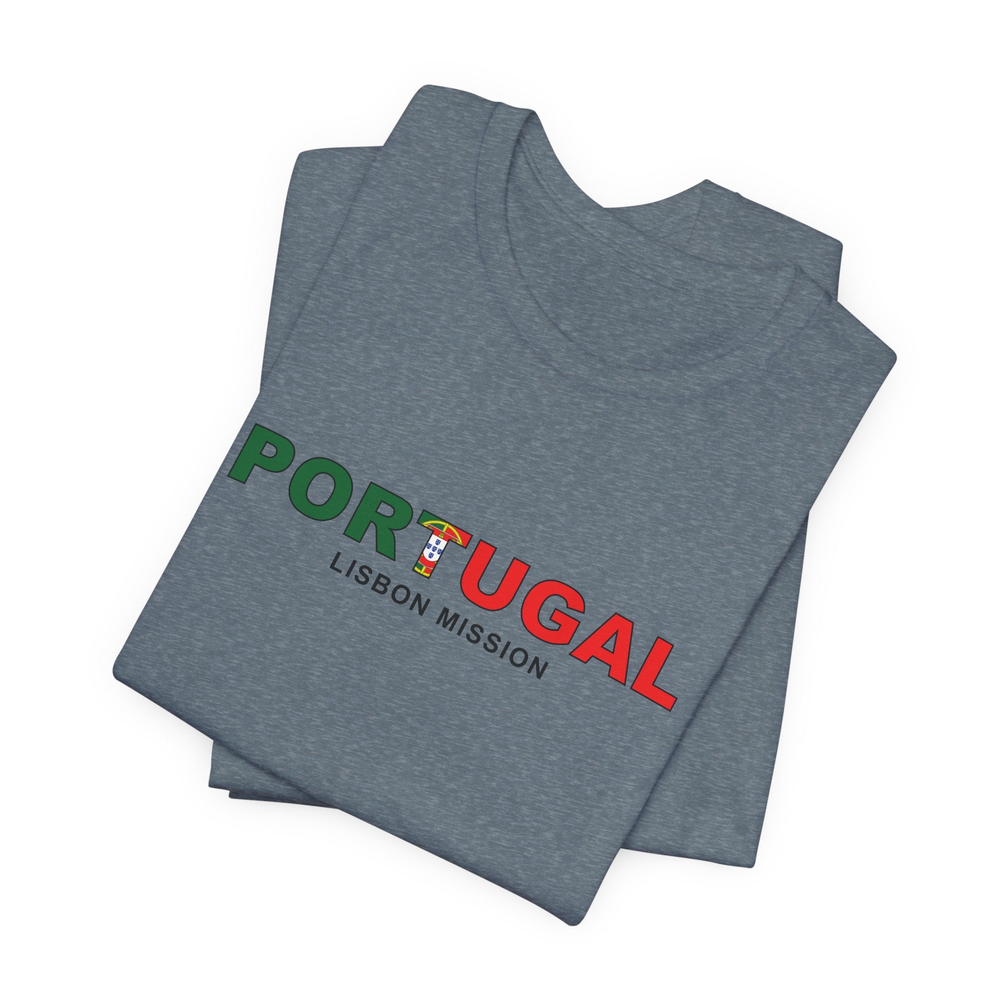 Portugal Lisbon Mission Flag Title T-shirt - Mission Wishlist - LDS Missionary Gift Store