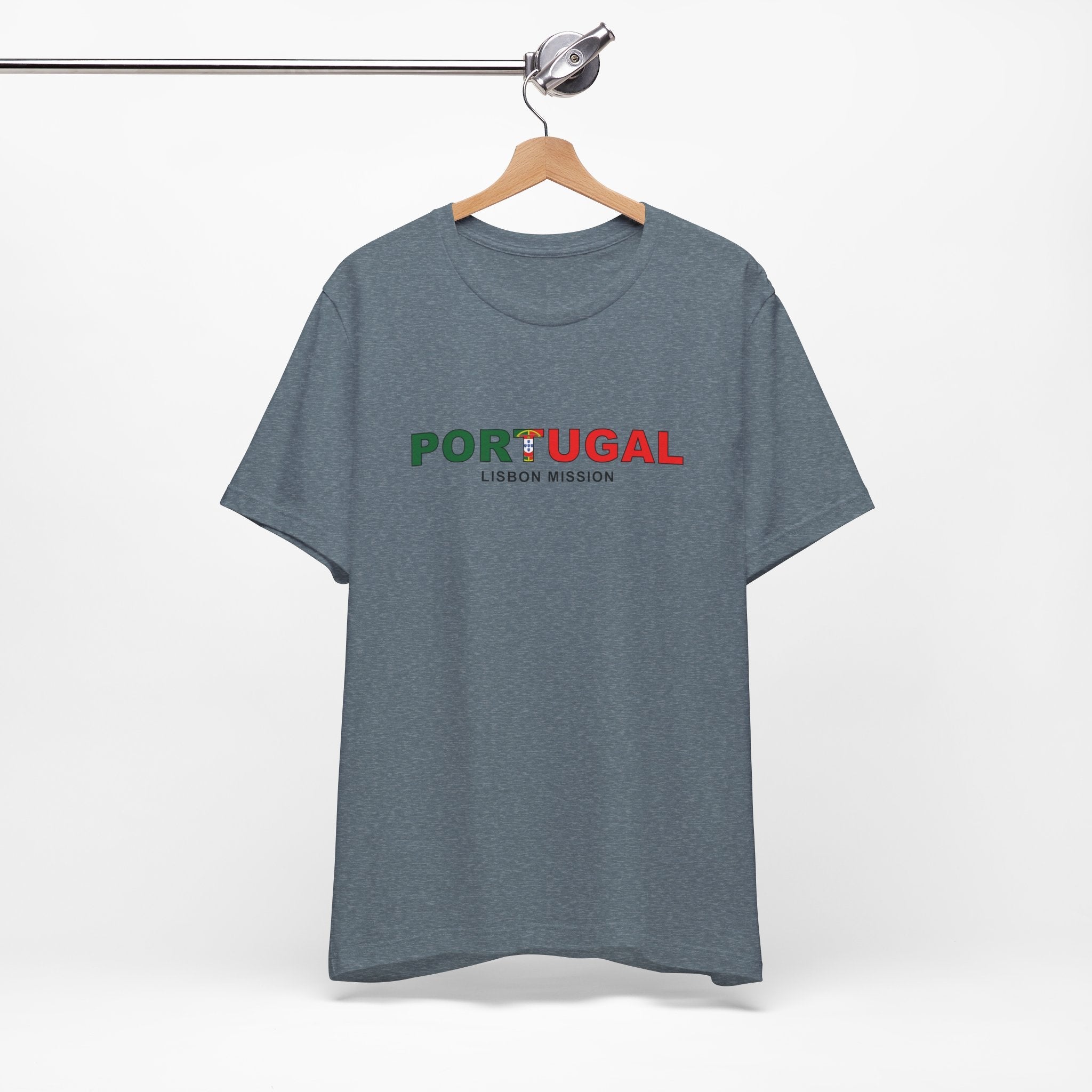 Portugal Lisbon Mission Flag Title T-shirt - Mission Wishlist - LDS Missionary Gift Store