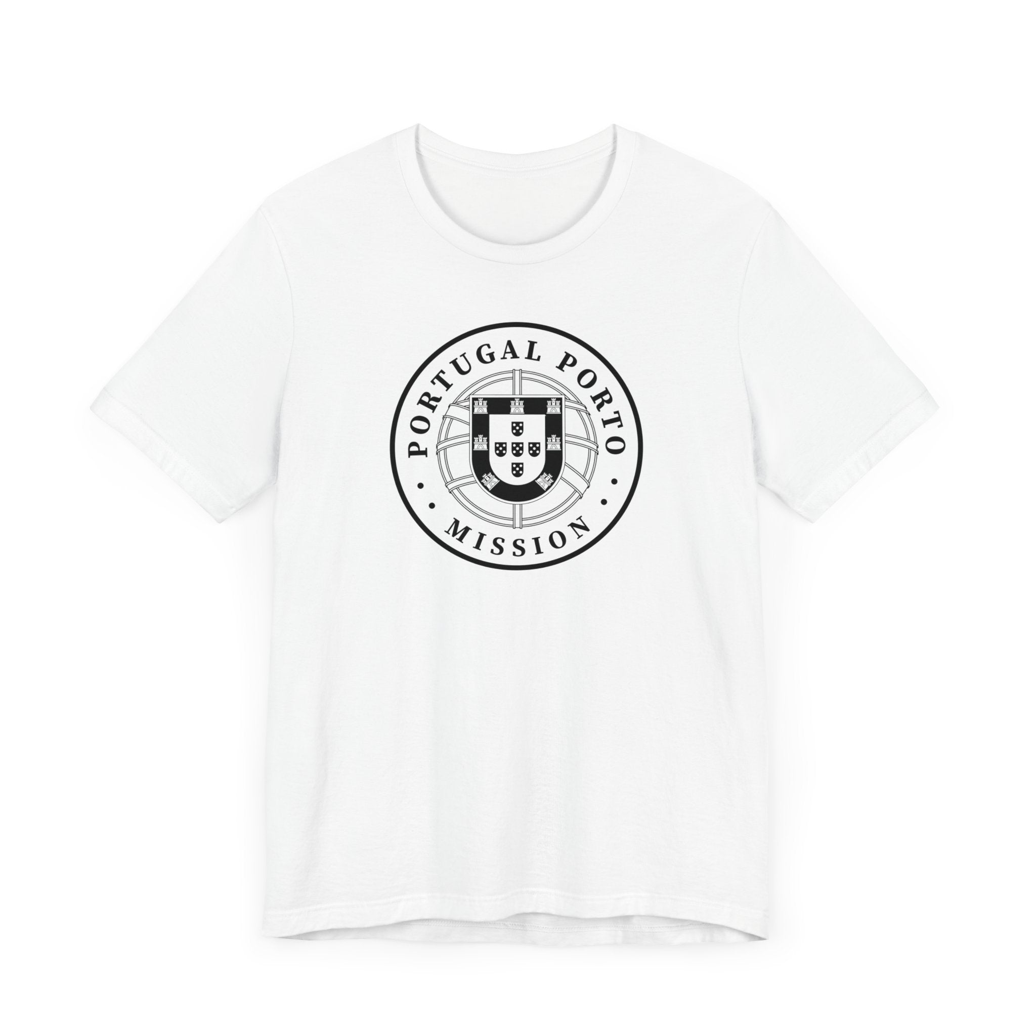 Portugal Porto Mission Circular Monochrome Logo T-Shirt - Mission Wishlist - LDS Missionary Gift Store
