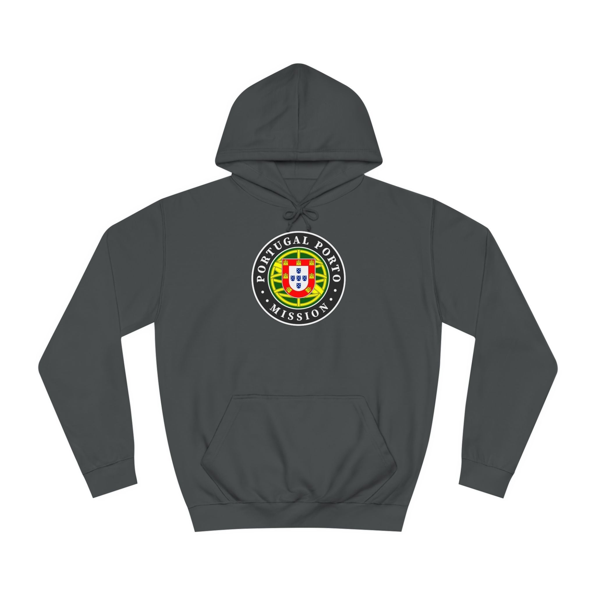 Portugal Porto Mission Flag Logo (Black Border) College Hoodie - Mission Wishlist - LDS Missionary Gift Store