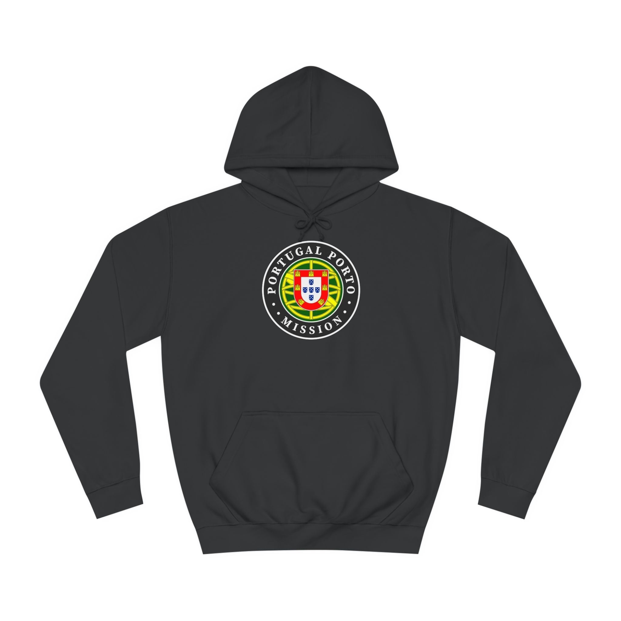 Portugal Porto Mission Flag Logo (Black Border) College Hoodie - Mission Wishlist - LDS Missionary Gift Store