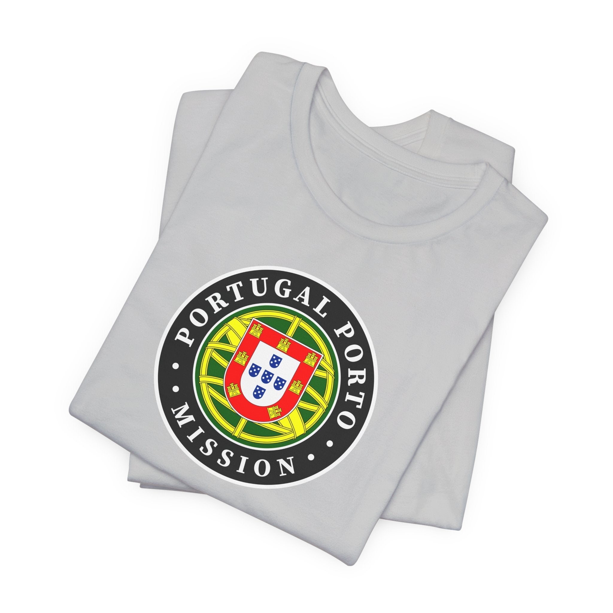 Portugal Porto Mission Flag Logo (Black Border) T-shirt - Mission Wishlist - LDS Missionary Gift Store