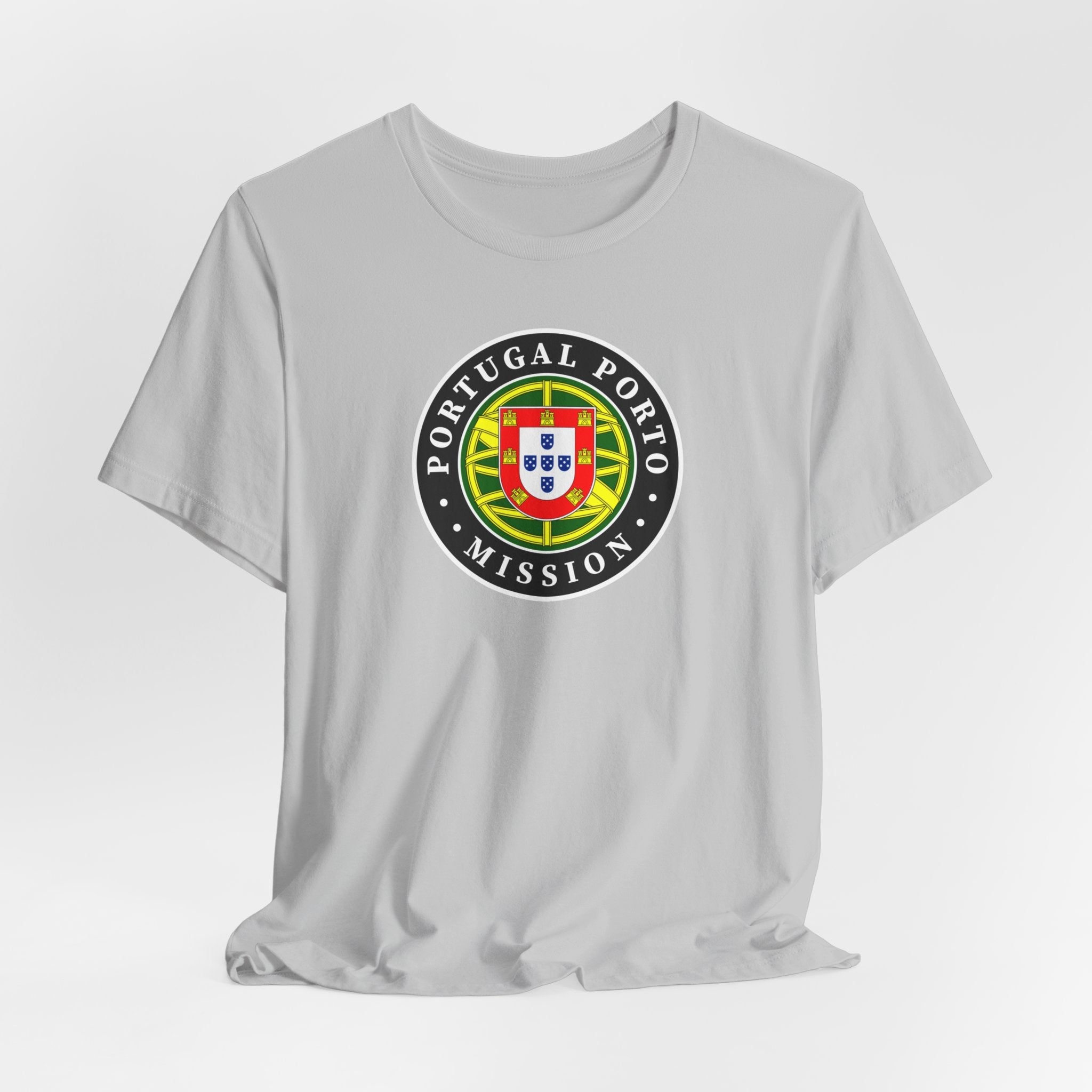 Portugal Porto Mission Flag Logo (Black Border) T-shirt - Mission Wishlist - LDS Missionary Gift Store