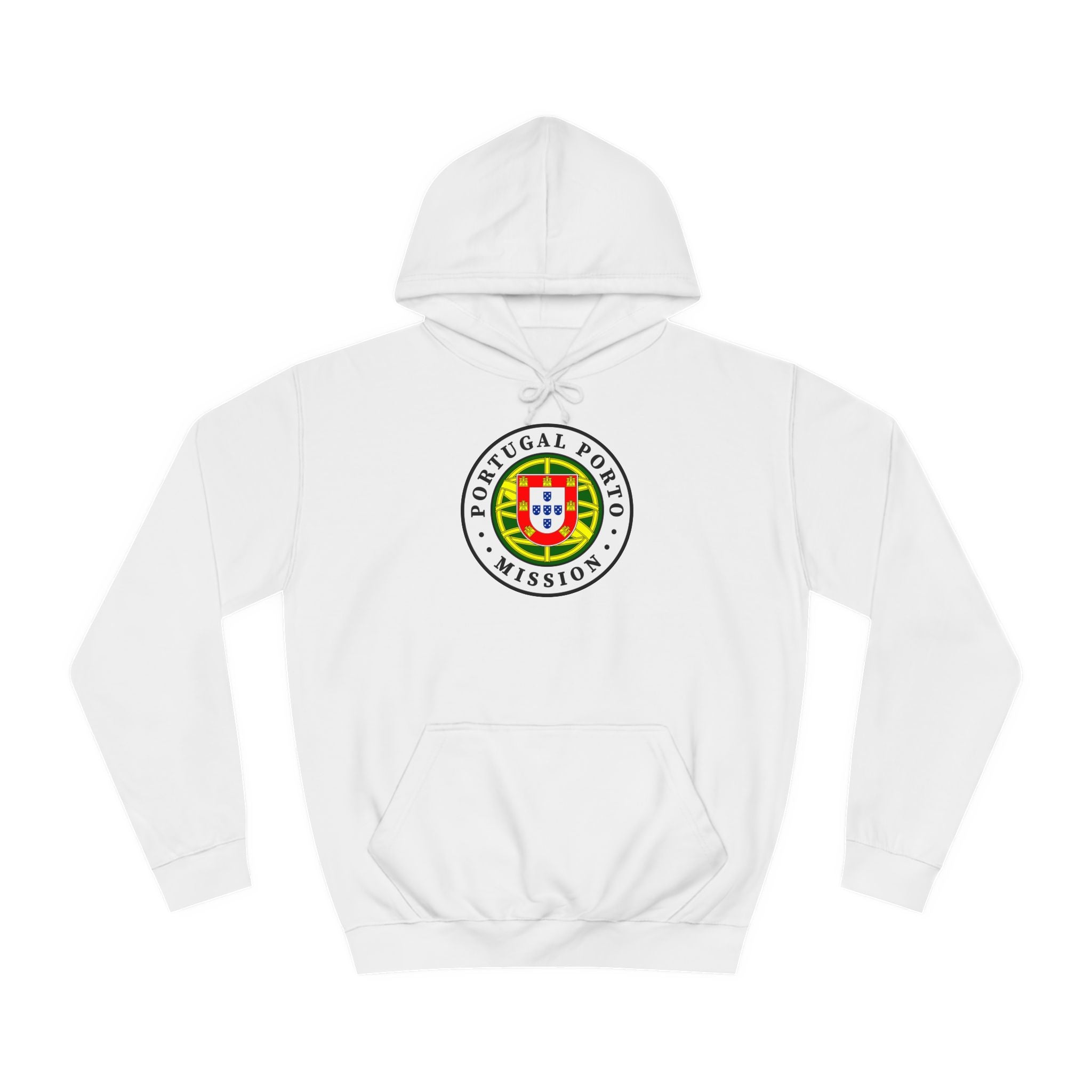 Portugal Porto Mission Flag Logo (White Border) College Hoodie - Mission Wishlist - LDS Missionary Gift Store