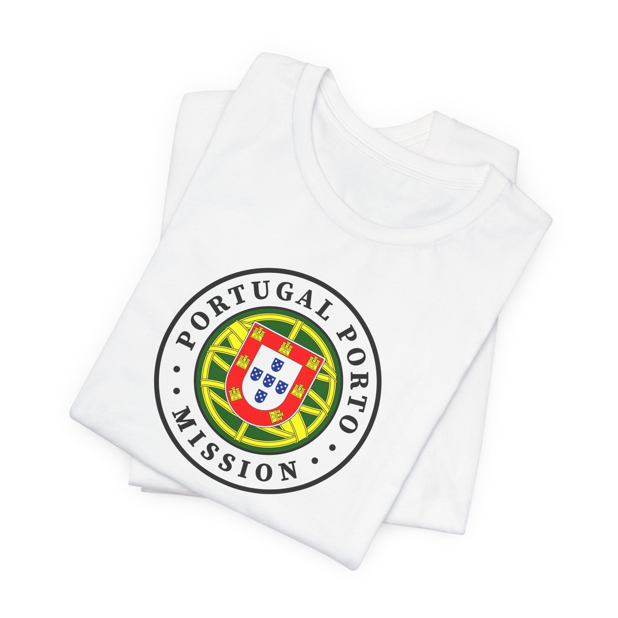 Portugal Porto Mission Flag Logo (White Border) T-shirt - Mission Wishlist - LDS Missionary Gift Store