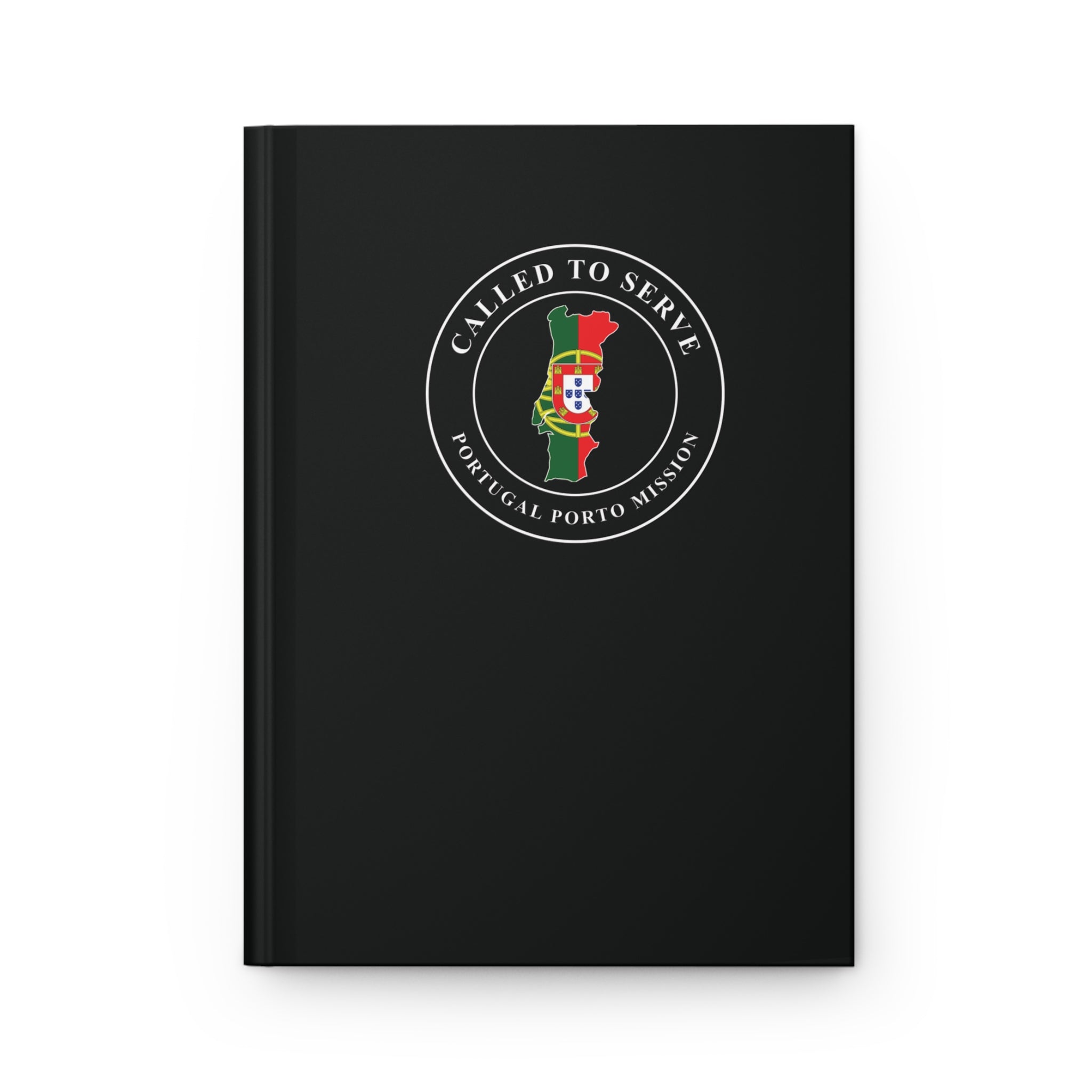 Portugal Porto Mission Flag Map Called to Serve Black Hardcover Journal Matte - Mission Wishlist - LDS Missionary Gift Store