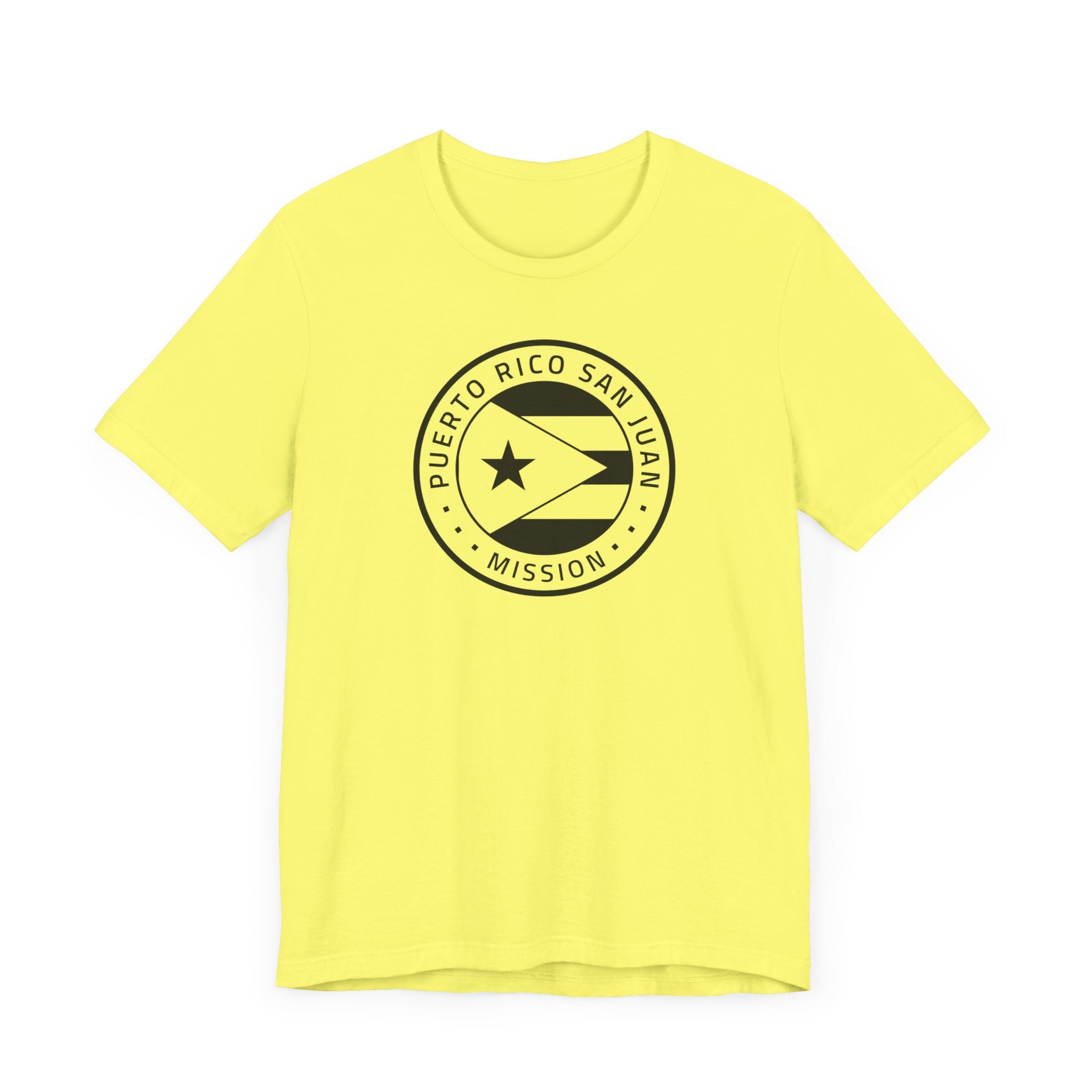 Puerto Rico San Juan Mission Circular Monochrome Logo T-Shirt - Mission Wishlist - LDS Missionary Gift Store