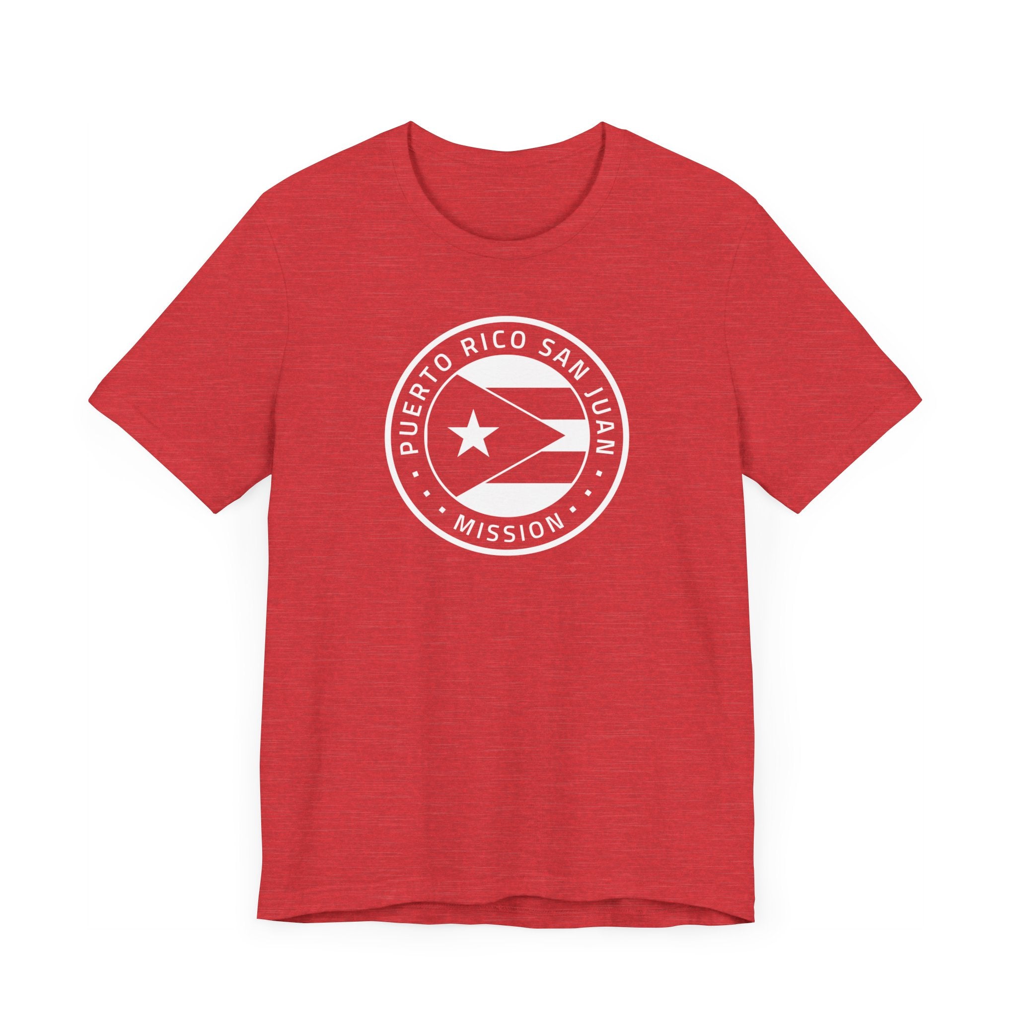 Puerto Rico San Juan Mission Circular Monochrome Logo T-Shirt - Mission Wishlist - LDS Missionary Gift Store