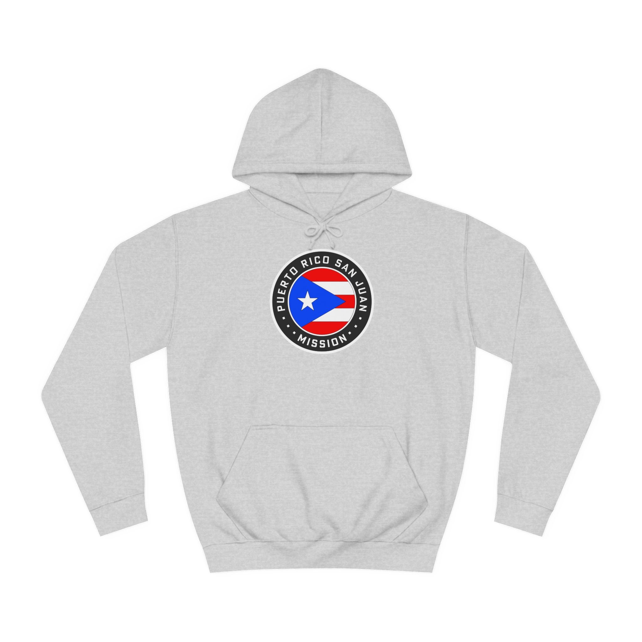 Puerto Rico San Juan Mission Flag Logo (Black Border) College Hoodie - Mission Wishlist - LDS Missionary Gift Store