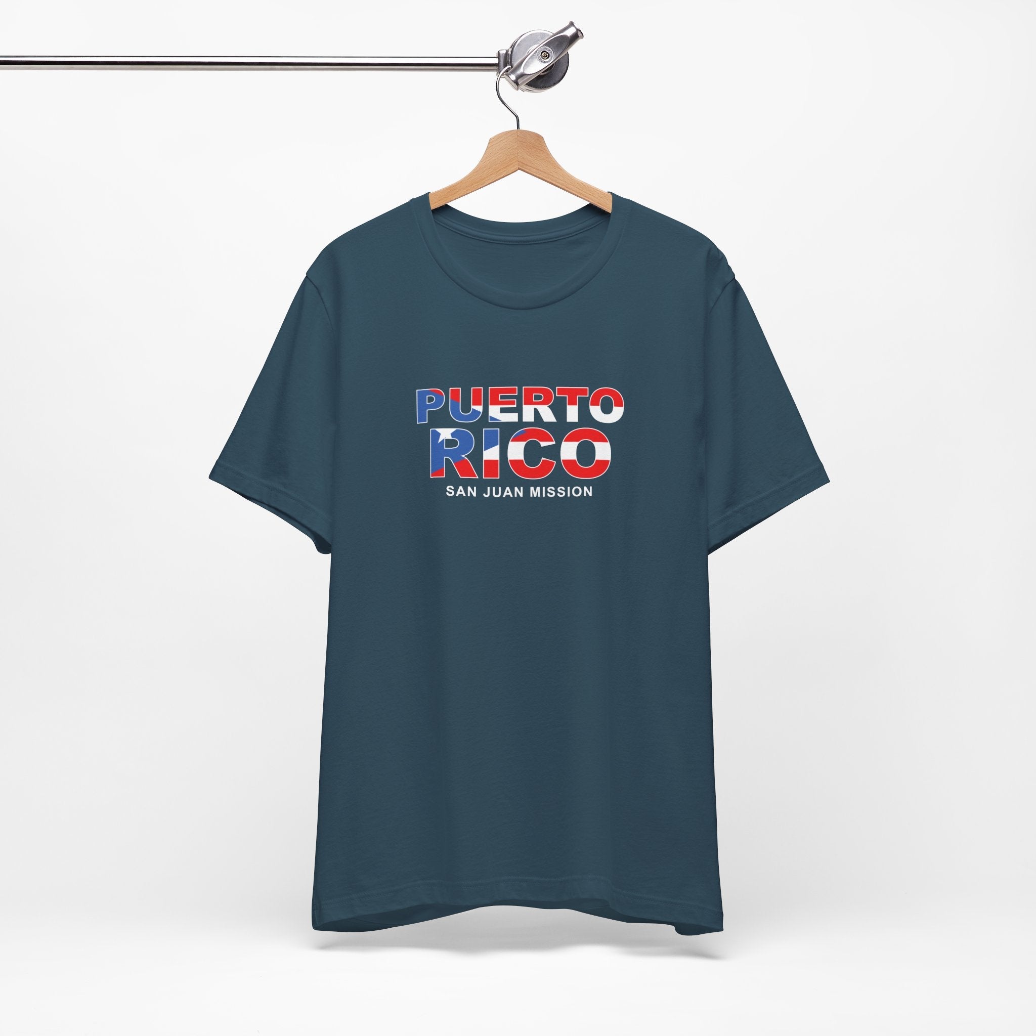 Puerto Rico San Juan Mission Flag Title T-shirt - Mission Wishlist - LDS Missionary Gift Store